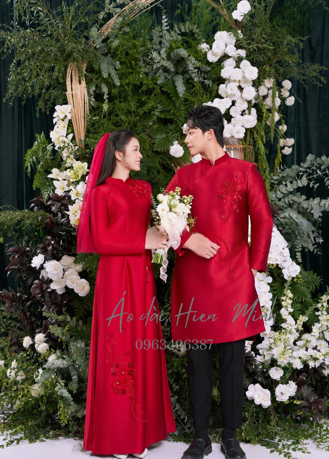 ao dai cuoi truyen thong