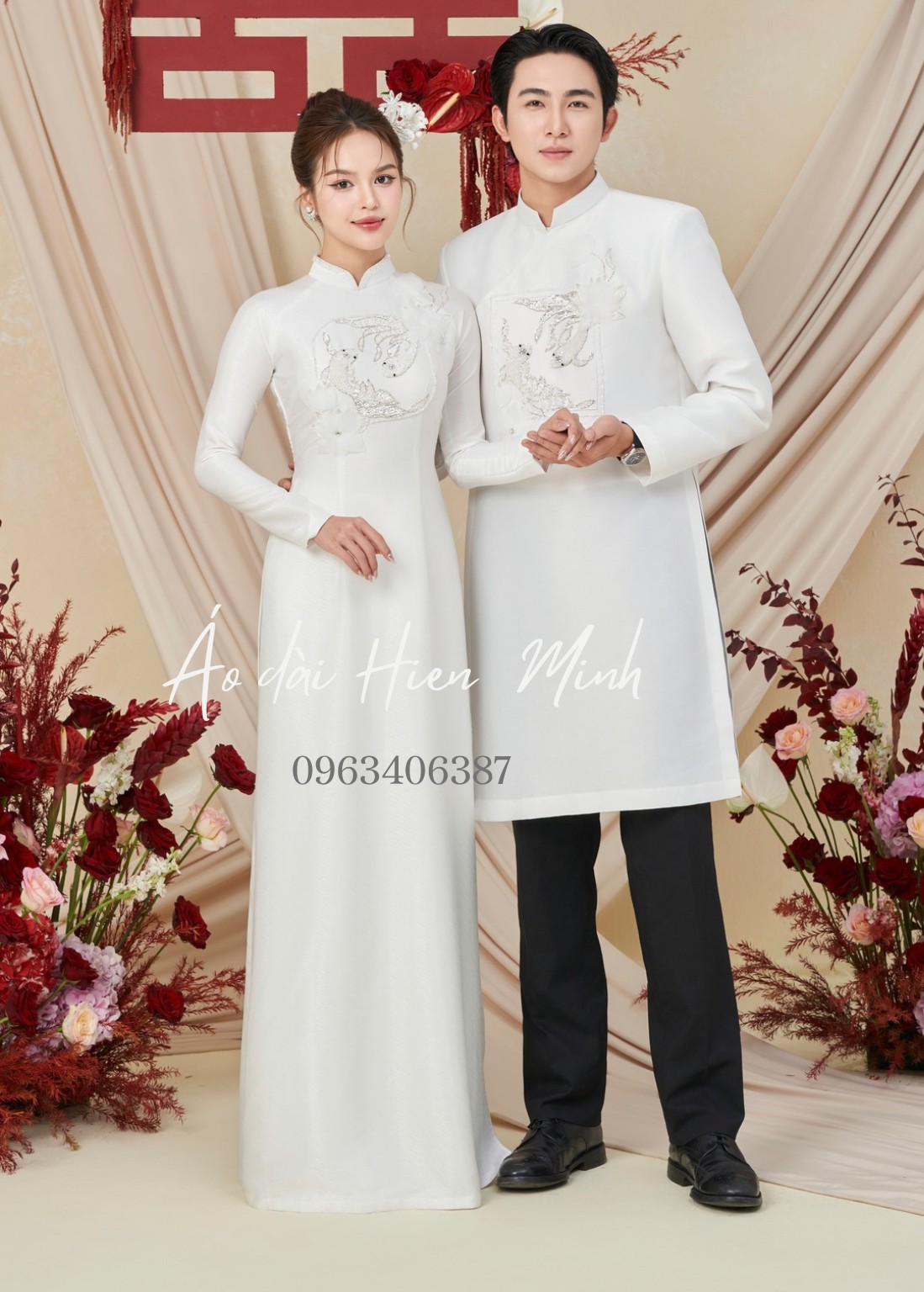 ao dai cuoi cap trang