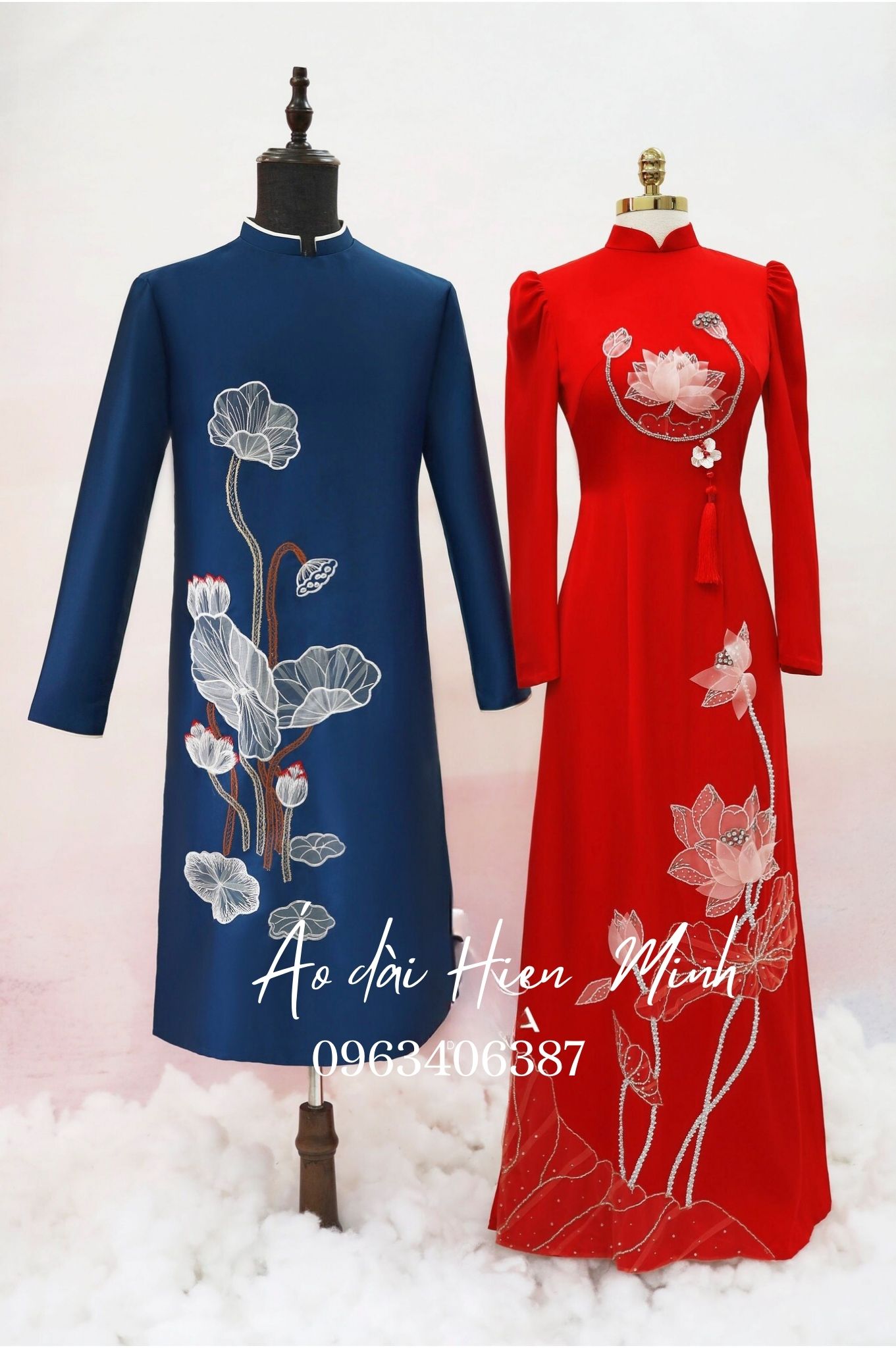 ao dai cap doi danh cho co dau chu re