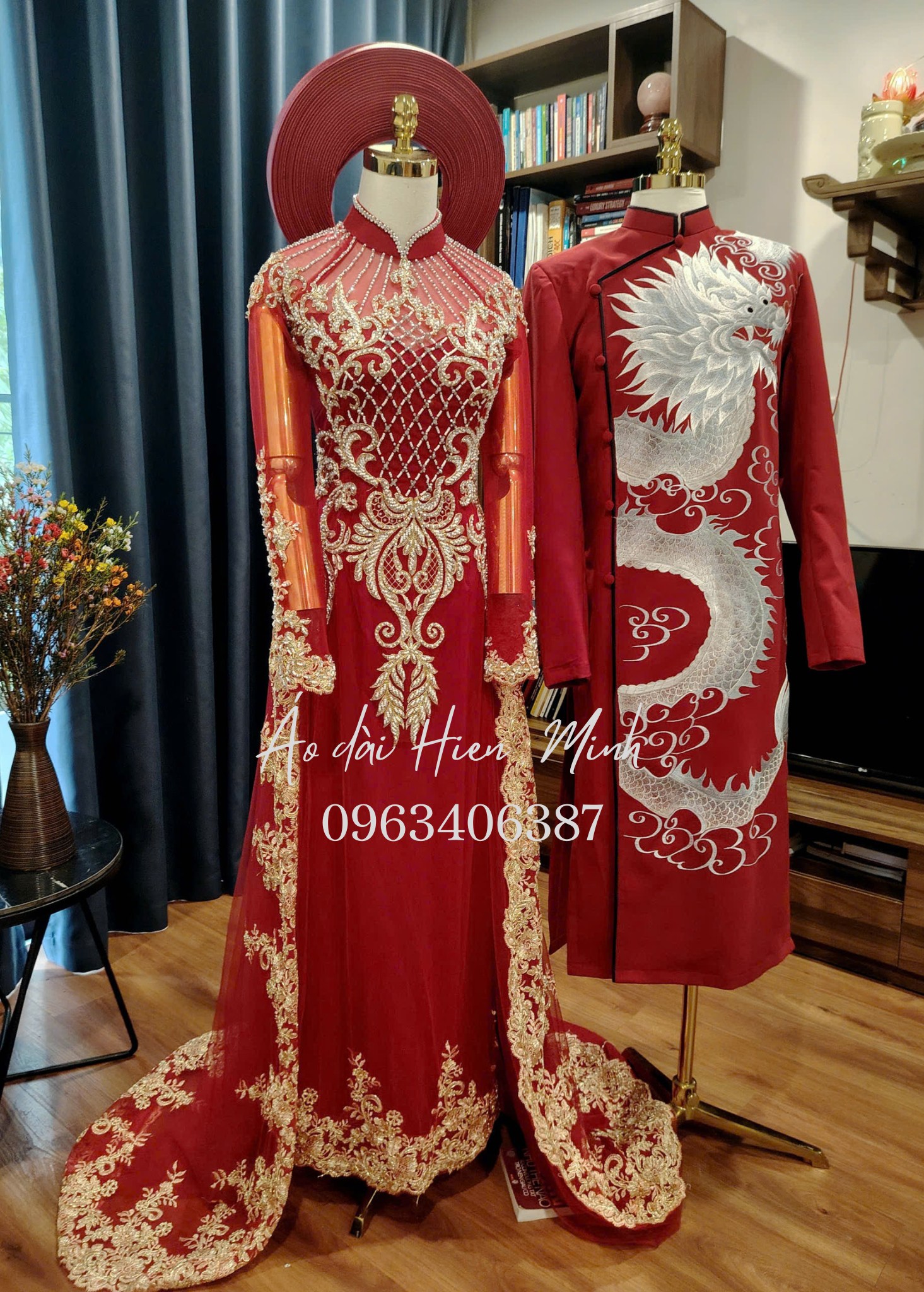 ao dai co dau chu re