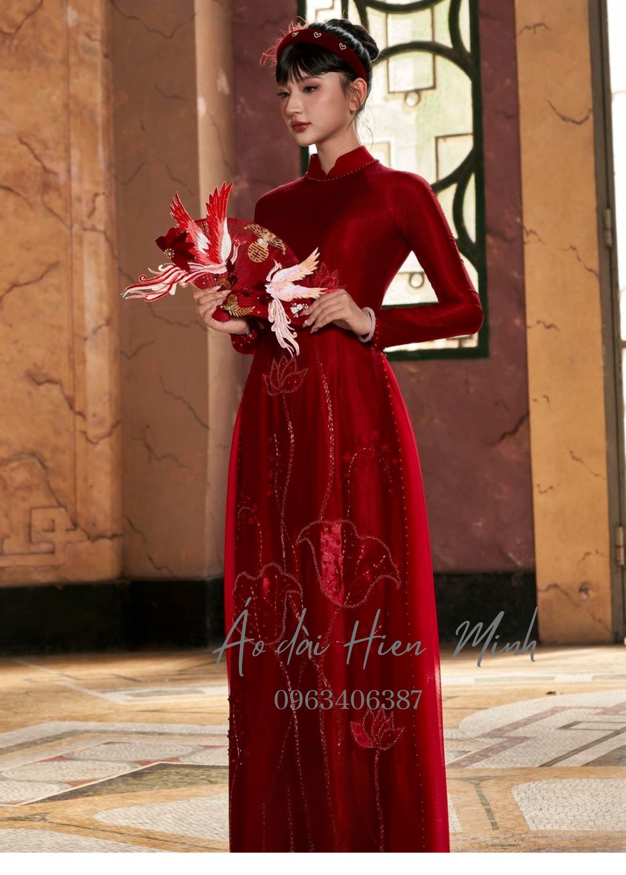 ao dai do danh cho co dau