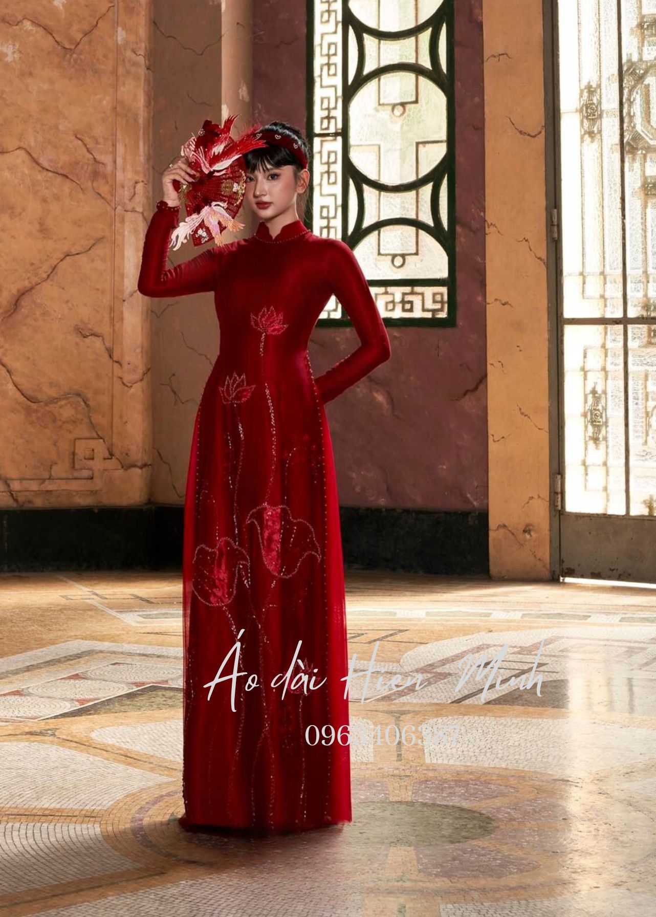ao dai do danh cho co dau