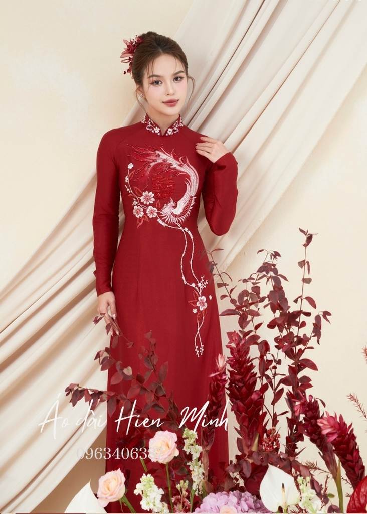 ao dai co dau do