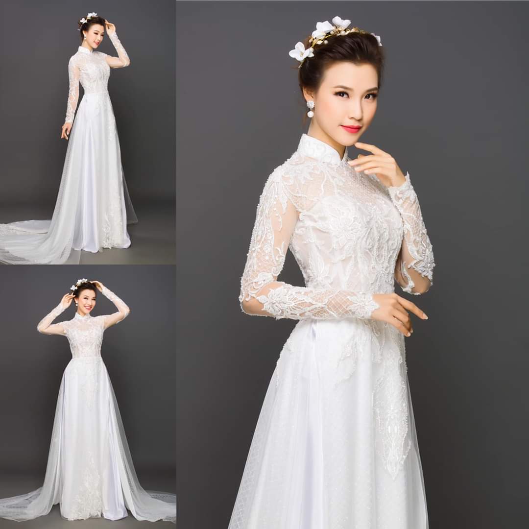 ao dai co dau co truyen thong
