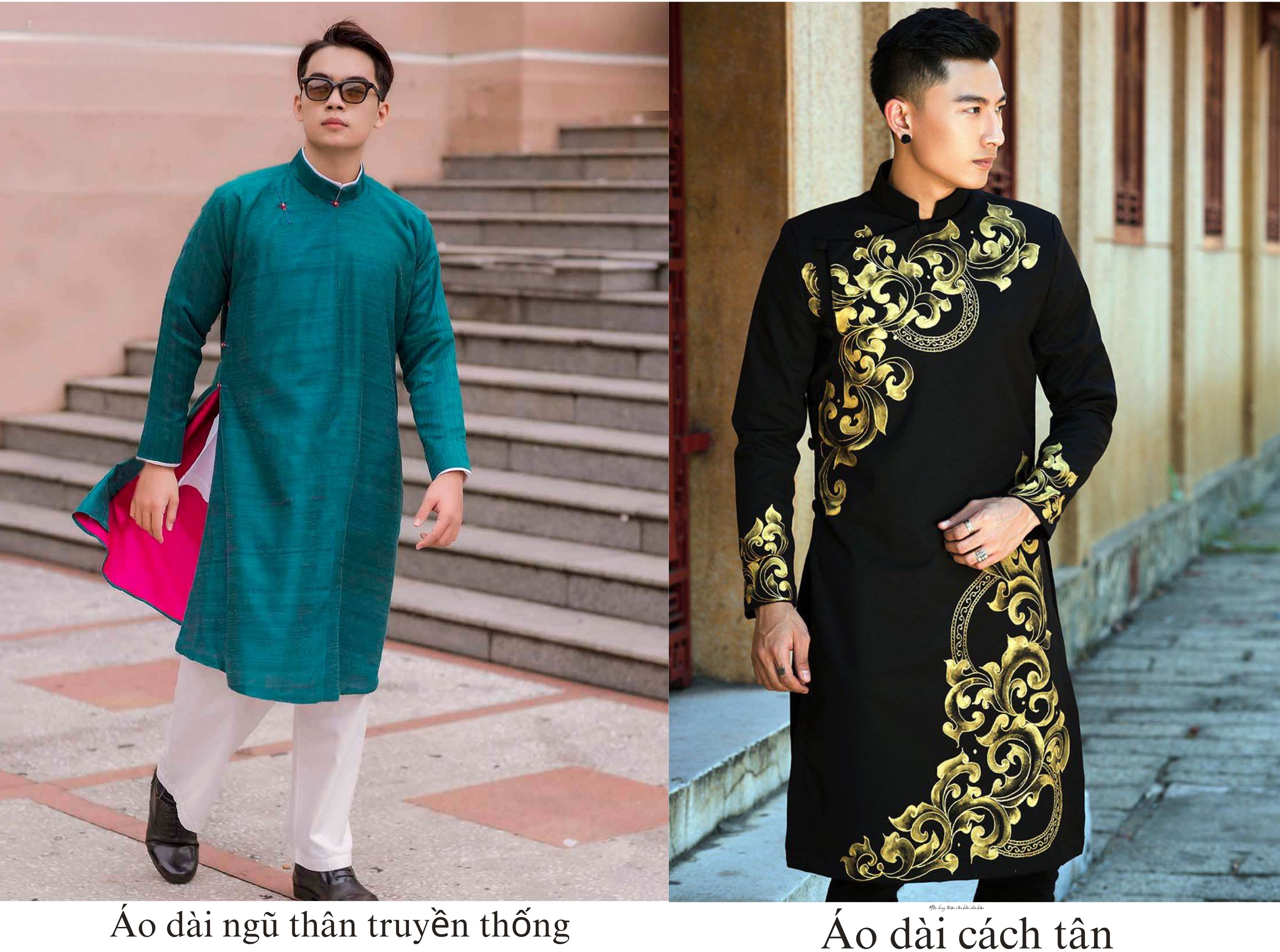 ao dai ngu than va ao dai cach tan