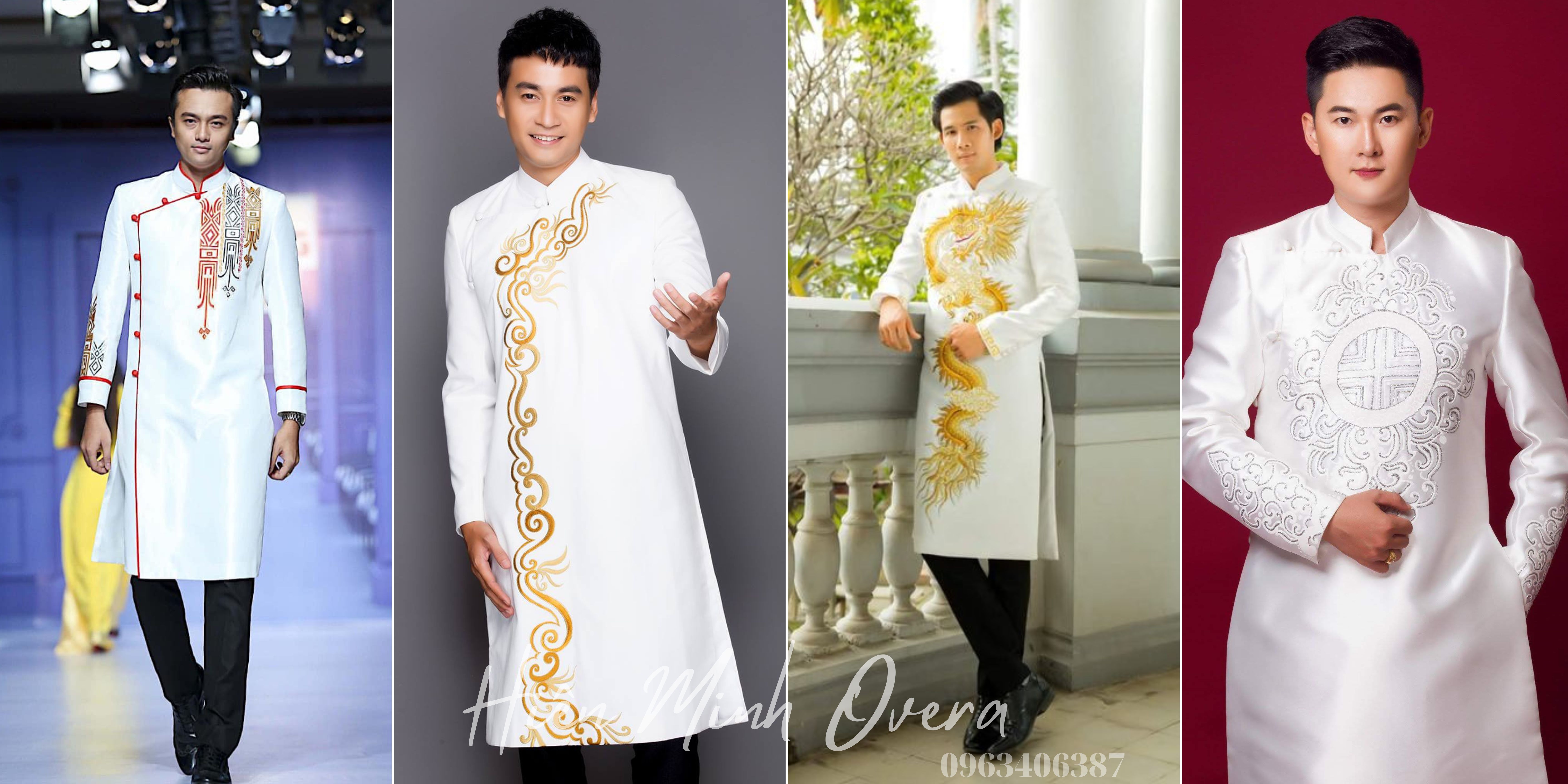 ao dai nam mau trang
