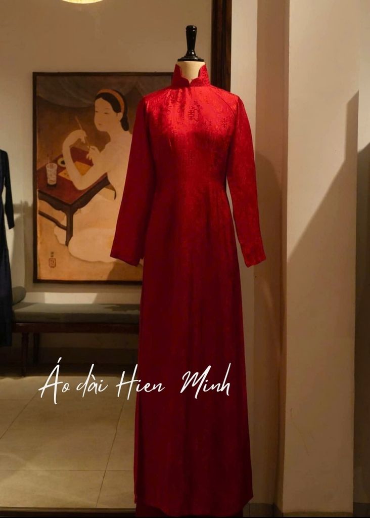 ao dai do tron