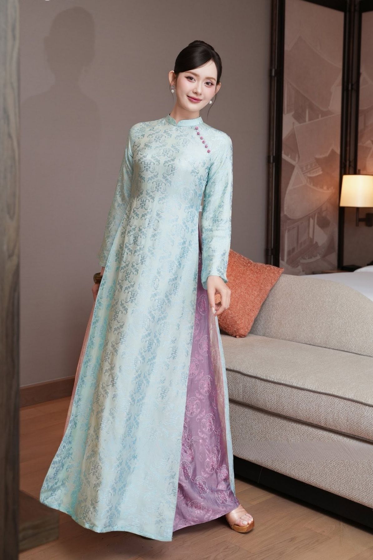 ao dai nu dang suong