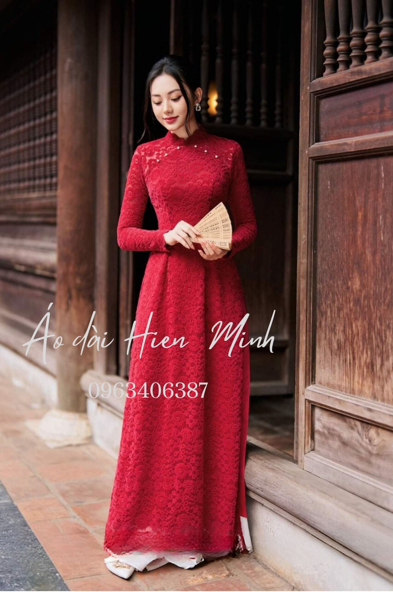 ao dai nu mau do