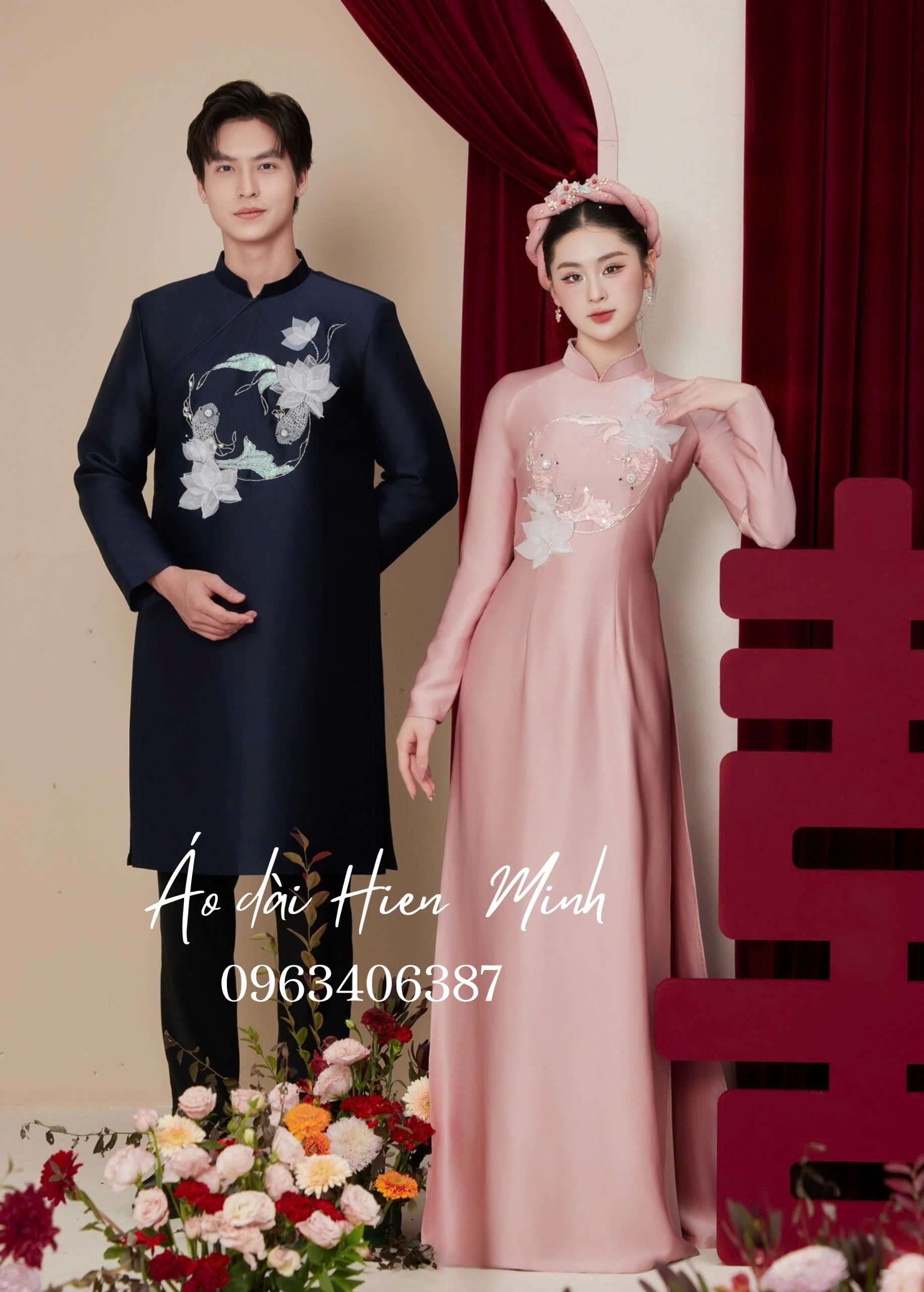 25++ Mẫu áo dài cưới đôi dành cho cô dâu chú rể đẹp nhất 2026