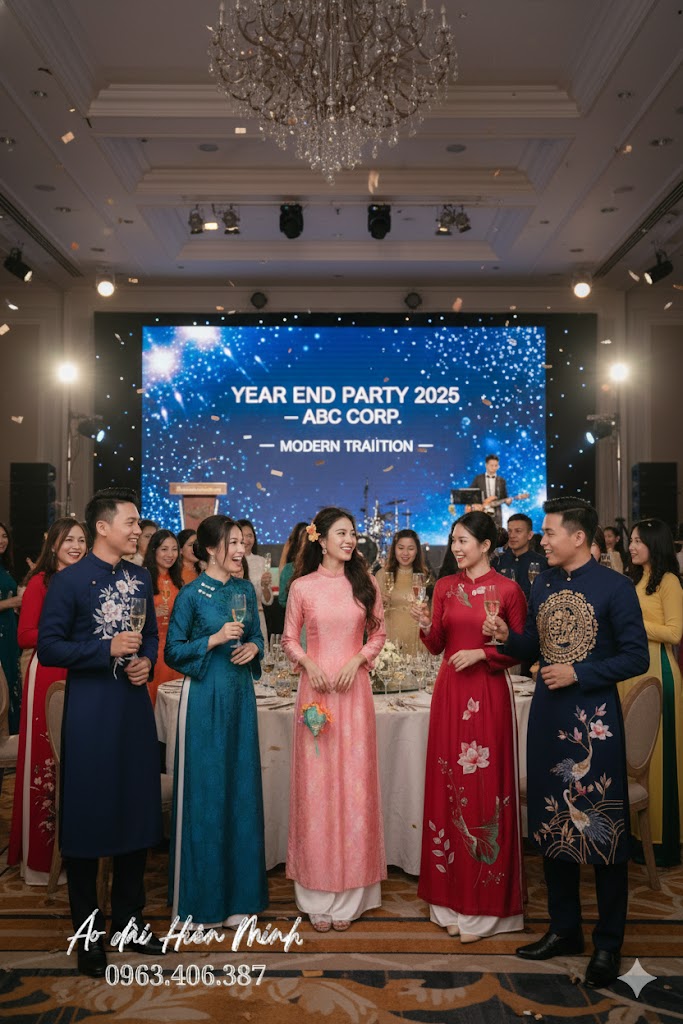 Top 50+ Mẫu &Aacute;o D&agrave;i Dự Tiệc Year End Party Đẹp - Sang Trọng &  Nổi Bật