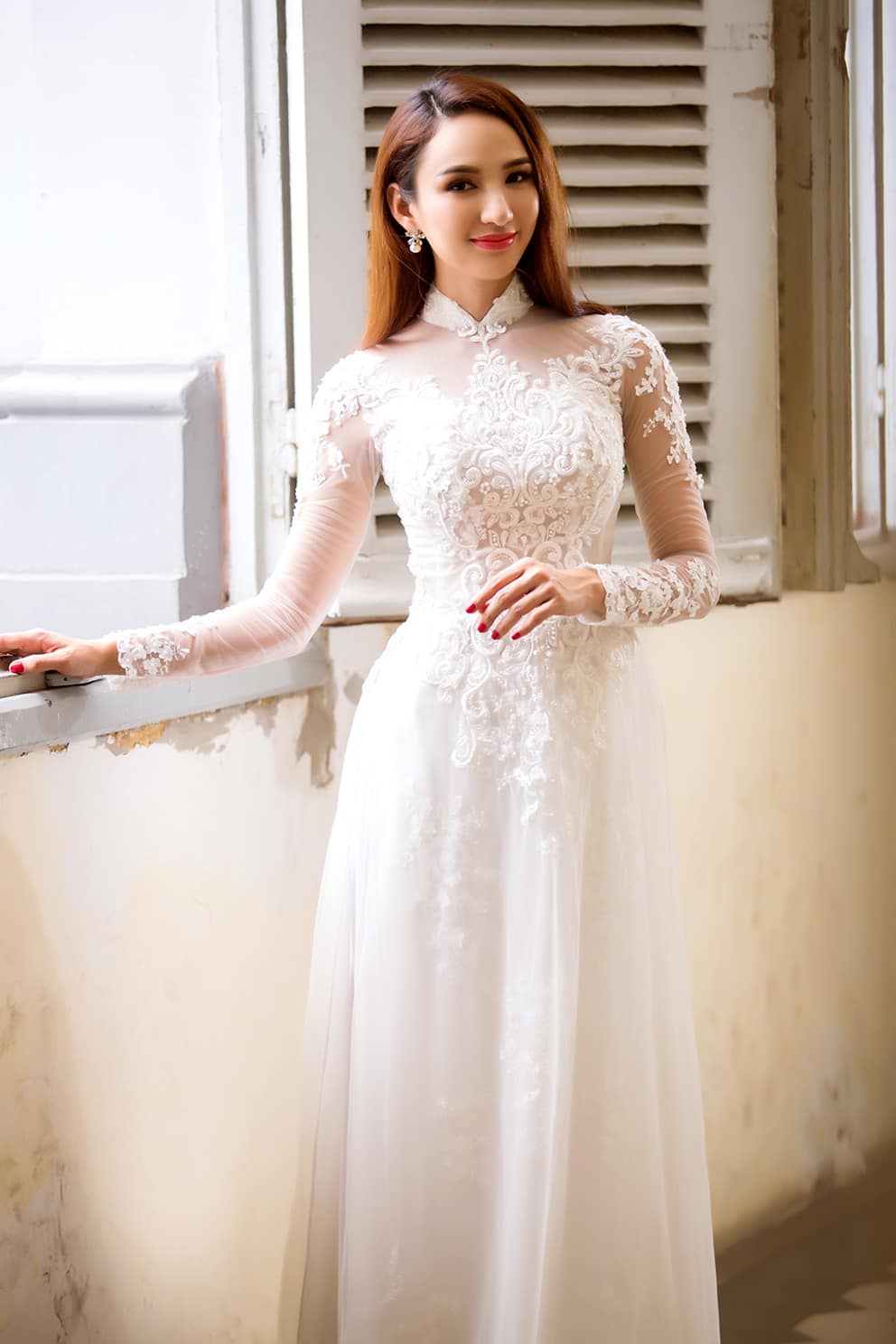 Nên Thuê Hay May Áo Dài Cưới? Kinh Nghiệm Chọn  Áo  Dài Cưới Chuẩn Đẹp Cho Cô Dâu