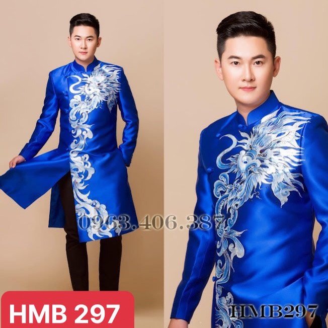 15 Mẫu &Aacute;o D&agrave;i C&aacute;ch T&acirc;n Nam Họa Tiết Rồng Sang Trọng Được Y&ecirc;u Th&iacute;ch Nhất