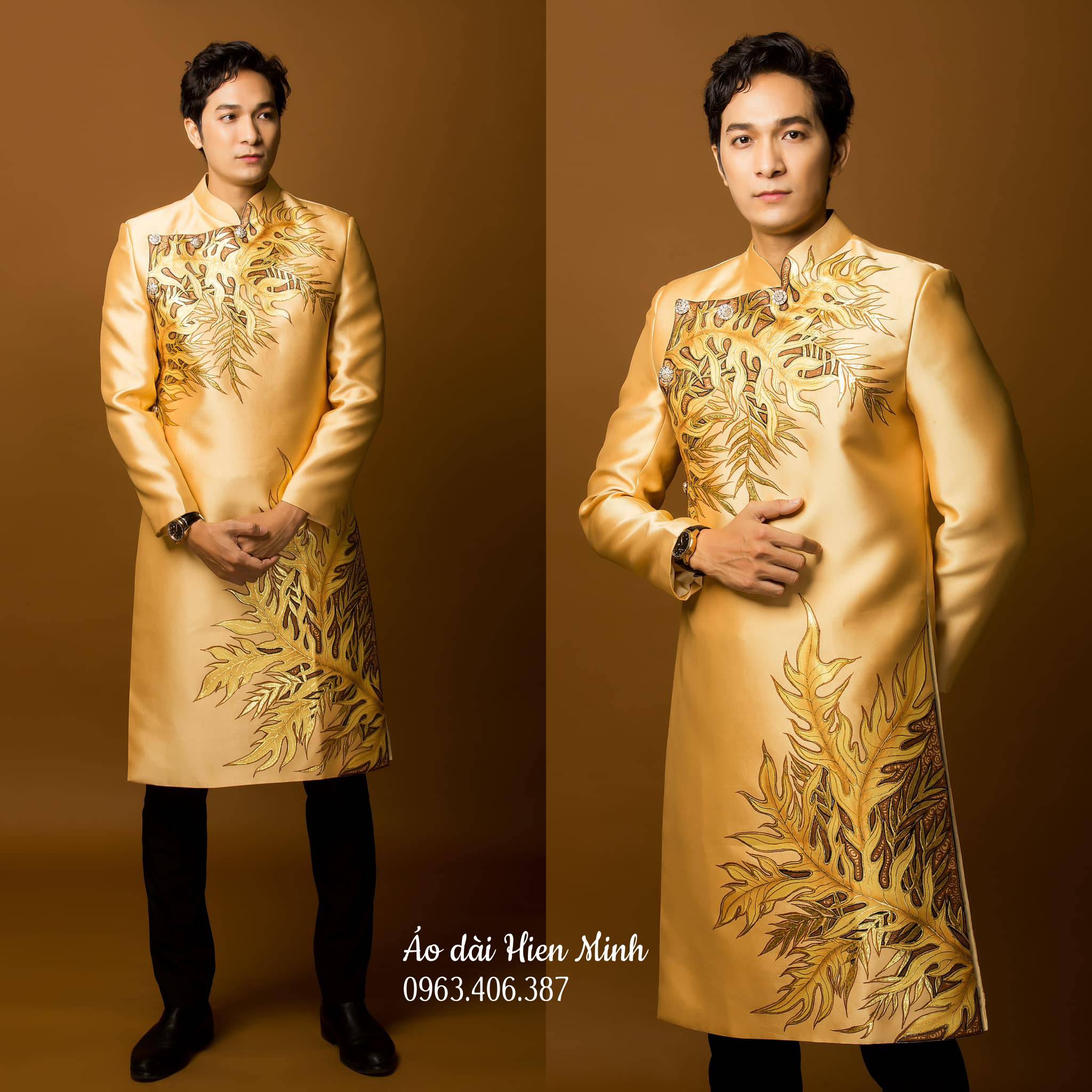Top  10 mẫu áo dài  cách tân nam màu vàng đẹp nhất - Sang trọng, nổi bật và đầy khí chất