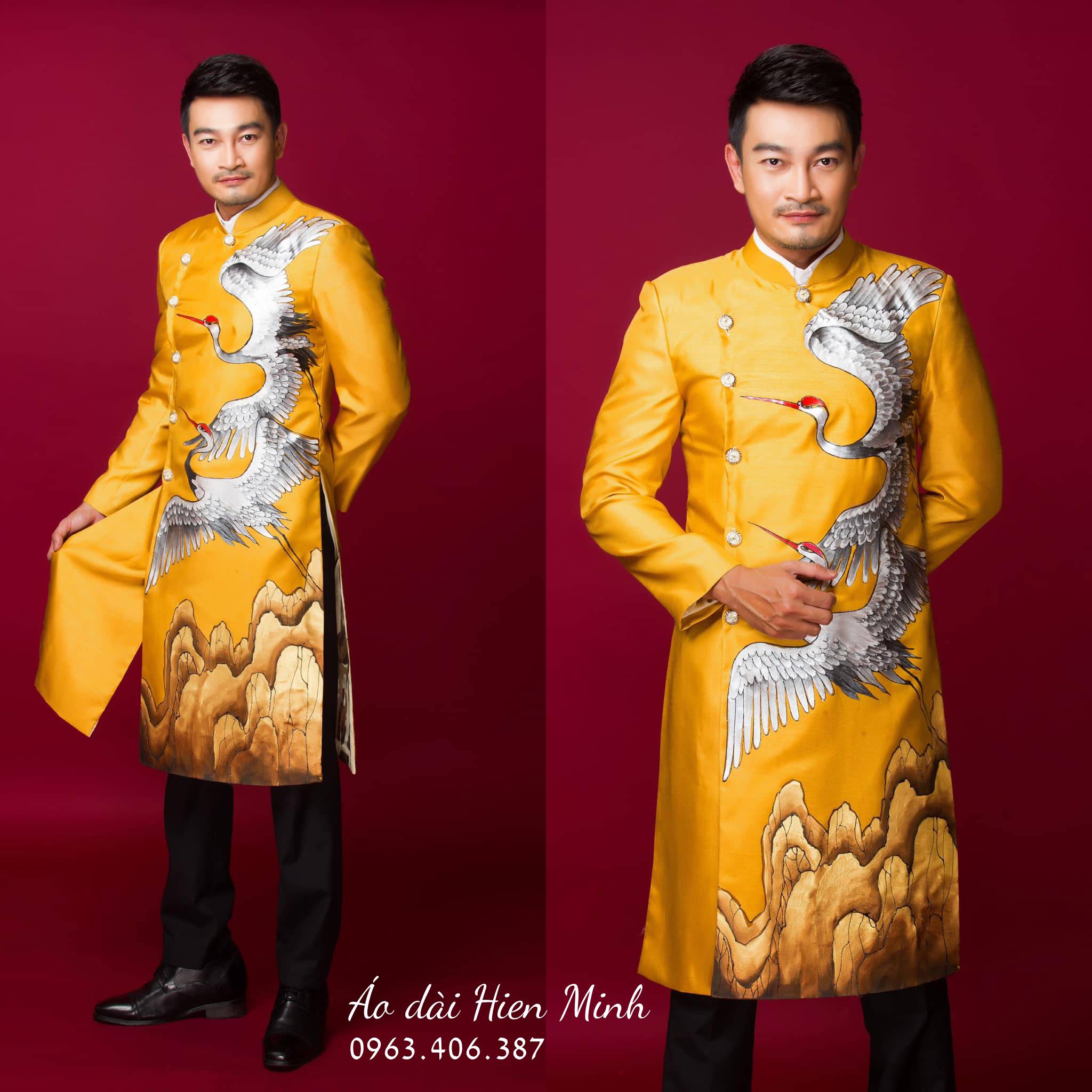 Top  10 mẫu áo dài  cách tân nam màu vàng đẹp nhất - Sang trọng, nổi bật và đầy khí chất