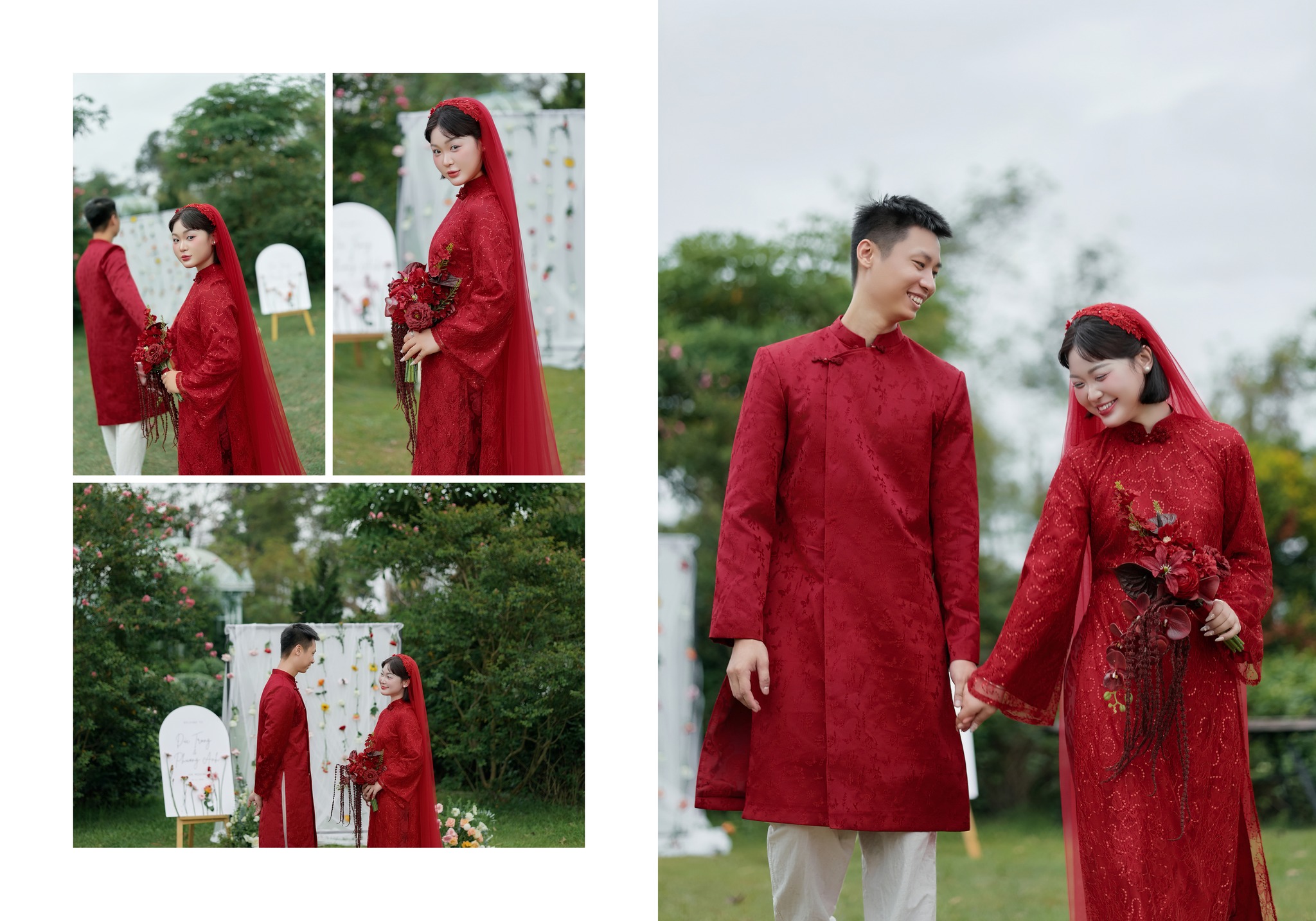 25++ Mẫu áo dài cưới  dành cho cô dâu chú rể đẹp nhất hiện nay