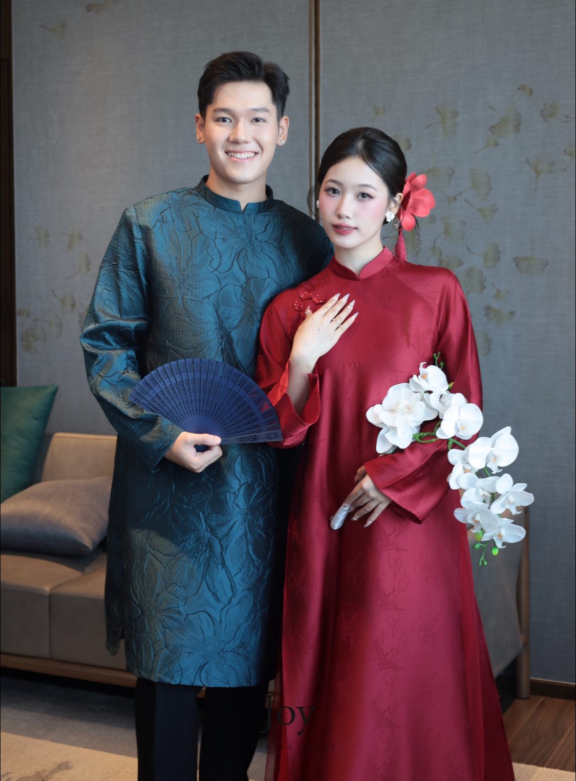 15+ Mẫu áo dài cưới cách tân cho cô dâu chú rể mới nhất hiện nay