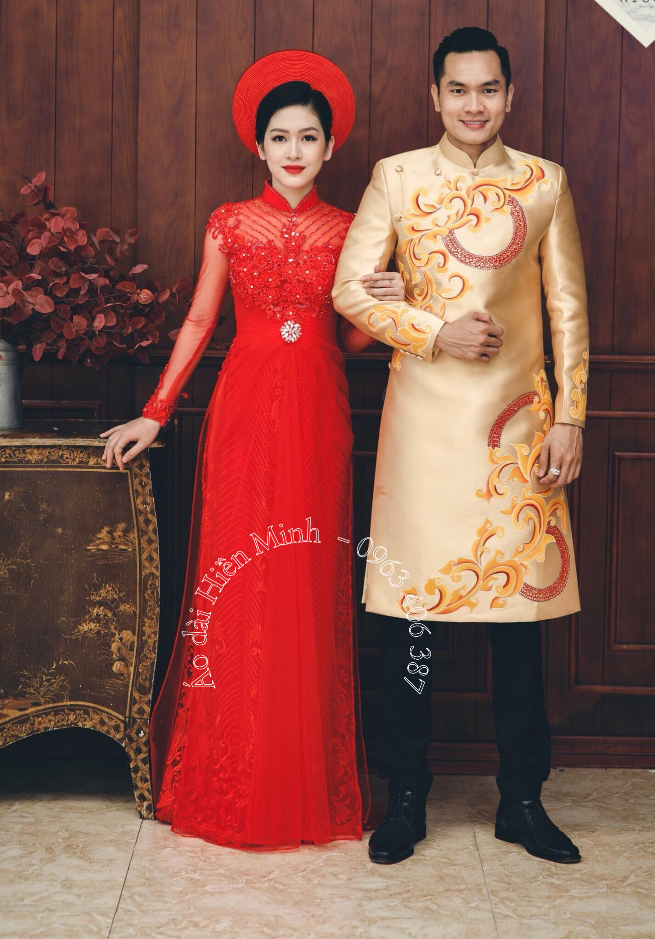 ao dai cuoi truyen thông 