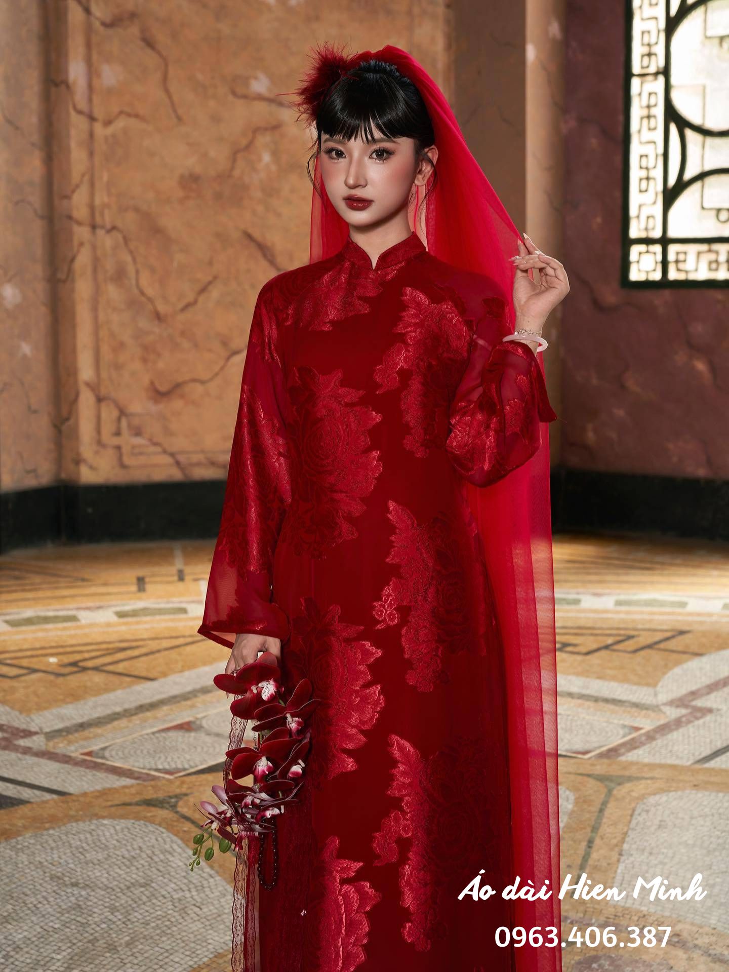 10++ Mẫu áo dài cưới cách tân cho cô dâu chú rể mới nhất hiện nay