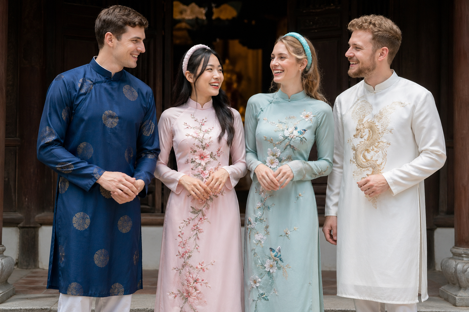 &Aacute;o d&agrave;i Việt Nam trong mắt bạn b&egrave; quốc tế - Vẻ đẹp chinh phục mọi nền văn h&oacute;a