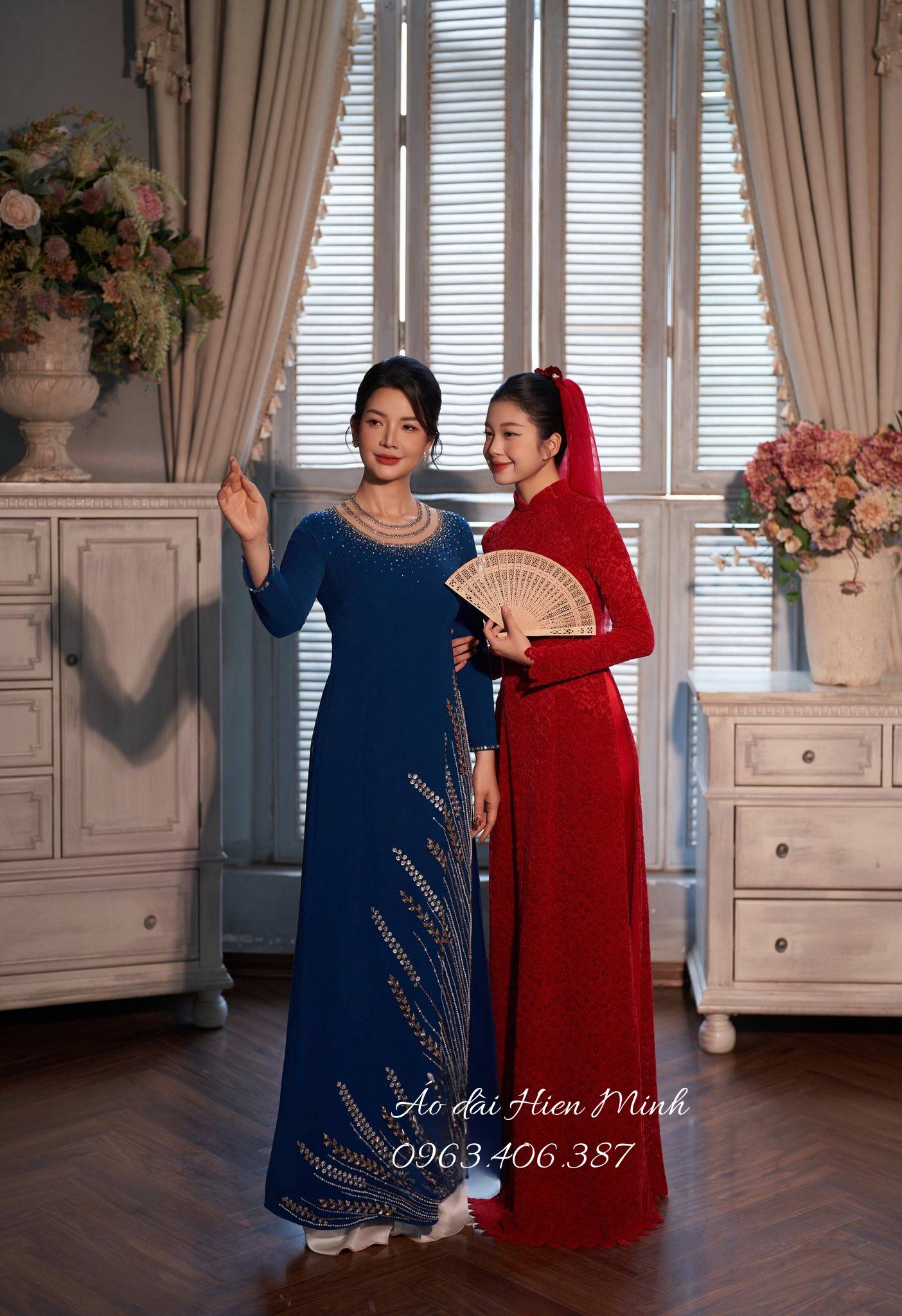 15+ Mẫu áo dài bà sui thanh lịch, sang trọng cho mẹ cô dâu, chú rể trong ngày cưới