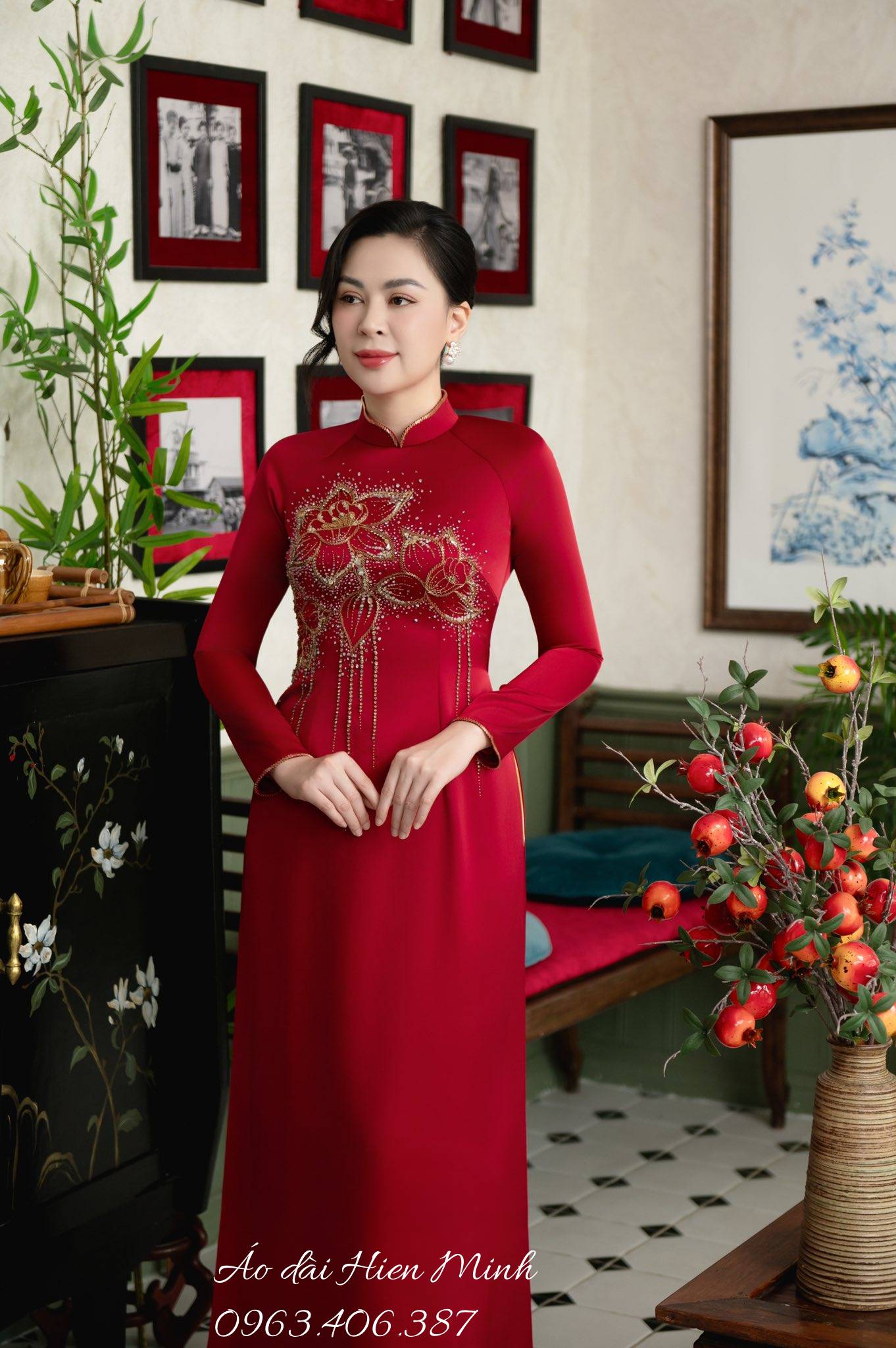 15+ Mẫu &aacute;o d&agrave;i b&agrave; sui thanh lịch, sang trọng cho mẹ c&ocirc; d&acirc;u, ch&uacute; rể trong ng&agrave;y cưới