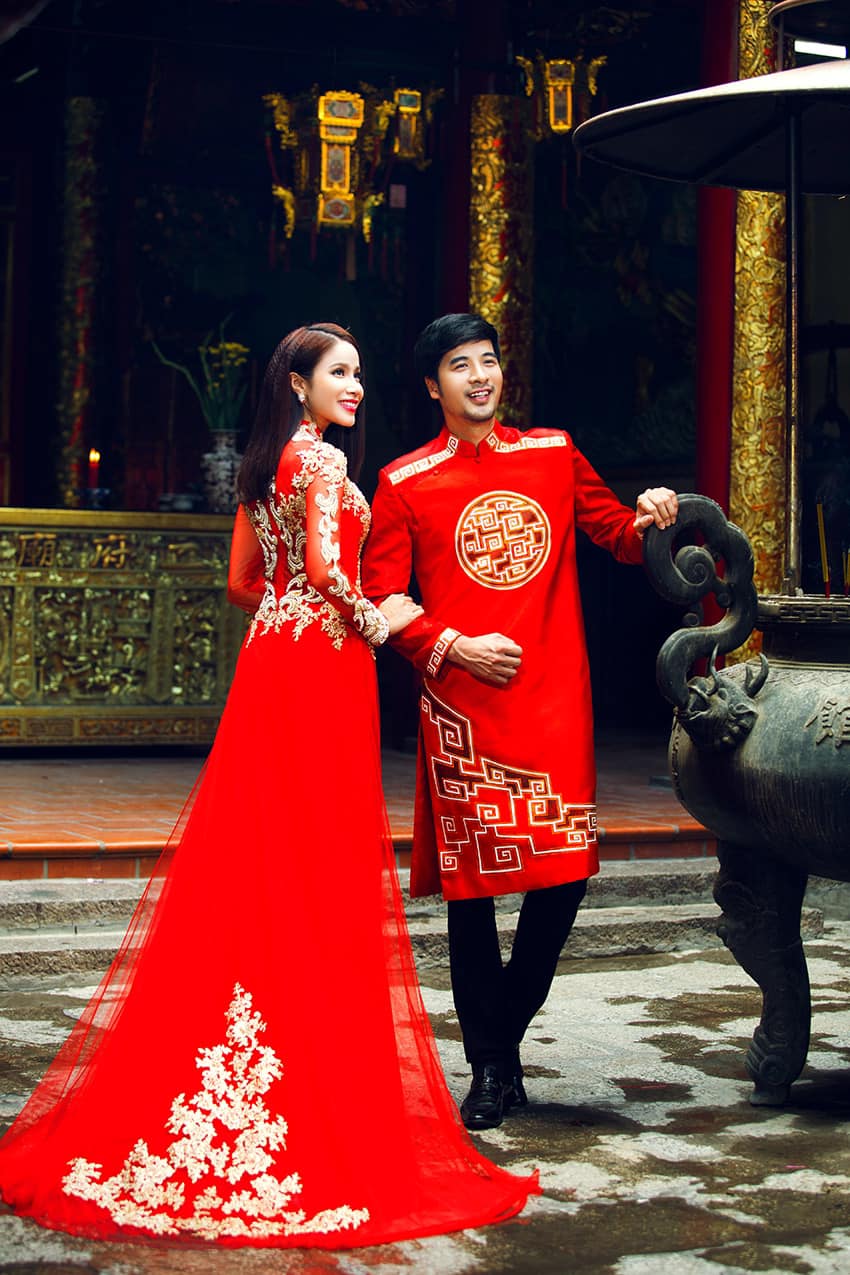 &Aacute;o d&agrave;i cưới cho c&ocirc; d&acirc;u Việt hải ngoại - Giữ trọn n&eacute;t truyền thống trong ng&agrave;y trọng đại