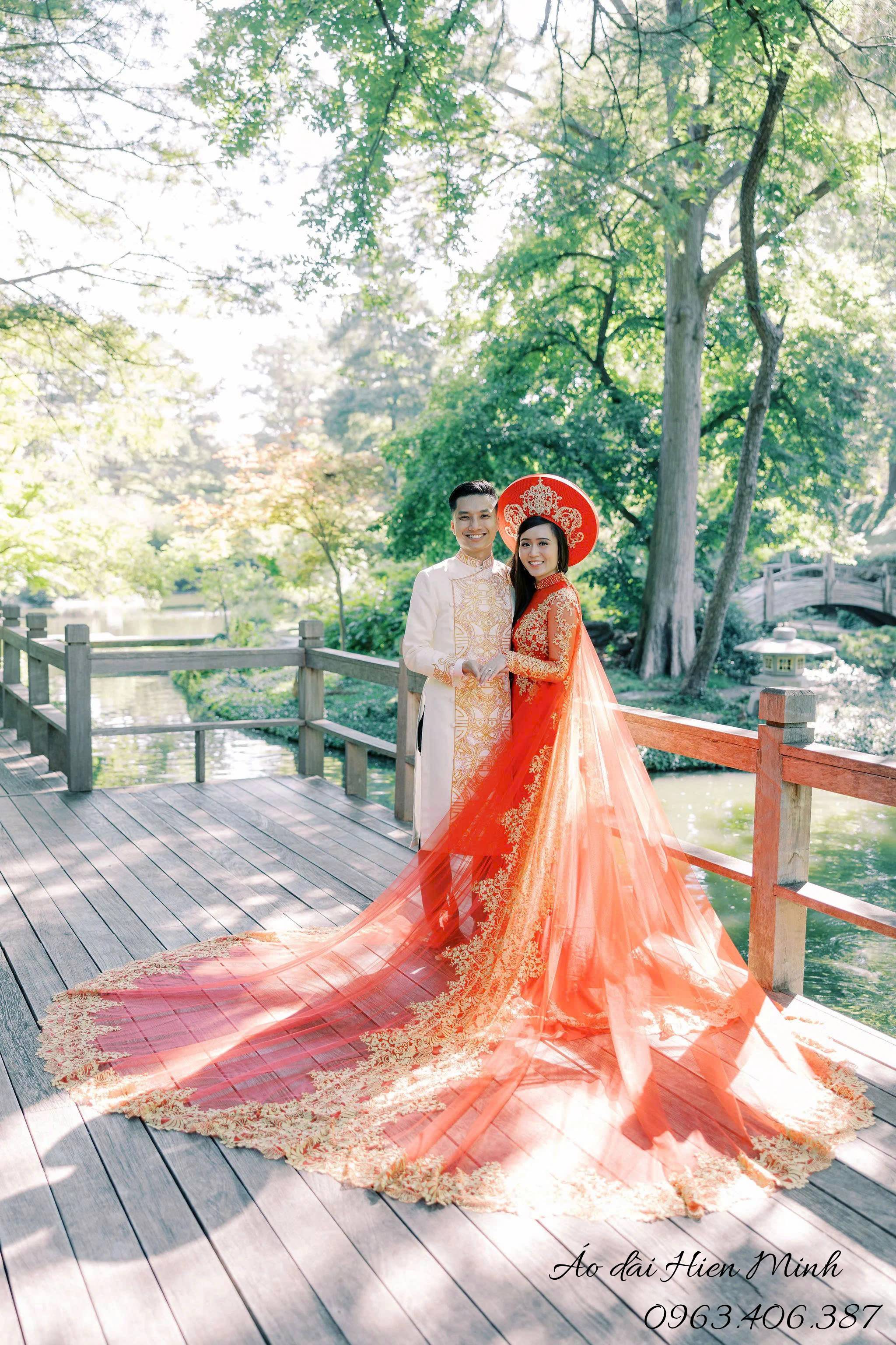 &Aacute;o d&agrave;i cưới cho c&ocirc; d&acirc;u Việt hải ngoại - Giữ trọn n&eacute;t truyền thống trong ng&agrave;y trọng đại