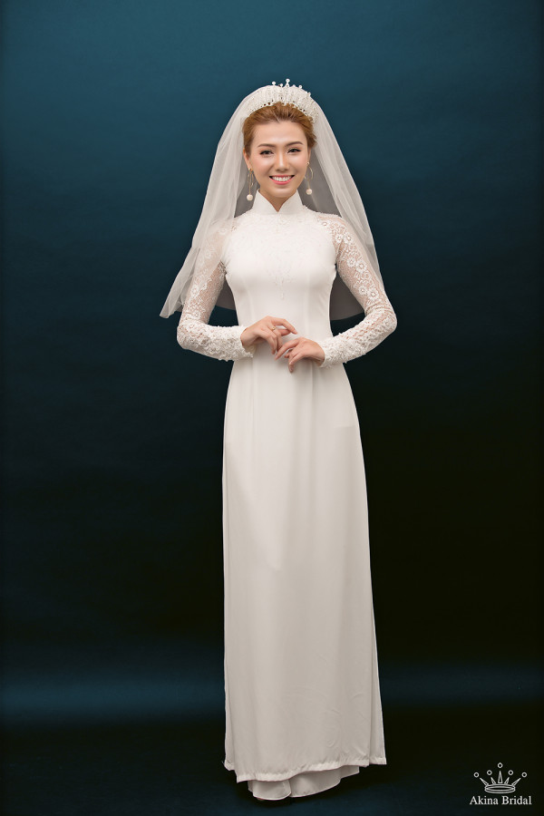 ao dai co dau trang