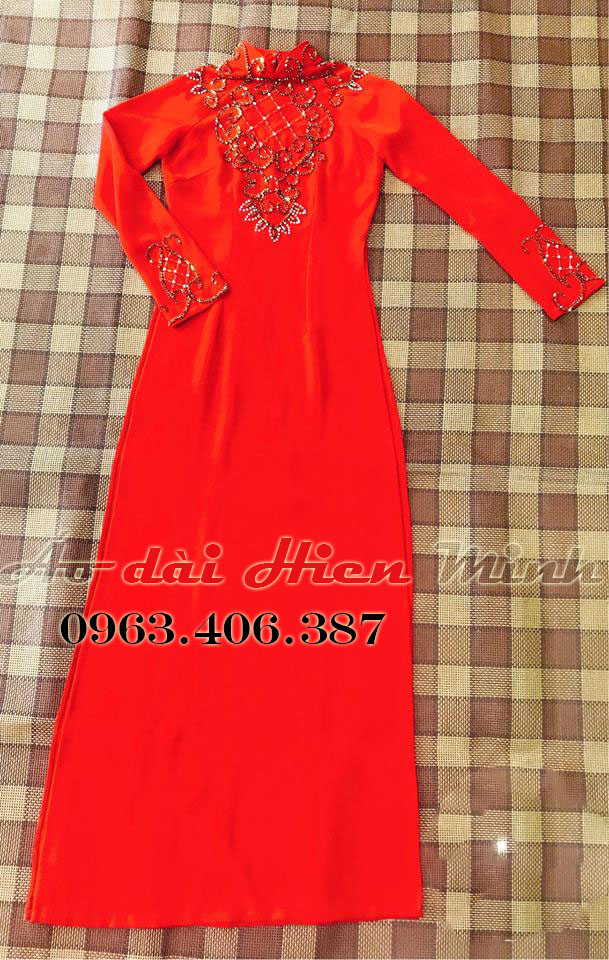 ao dai cuoi mau do