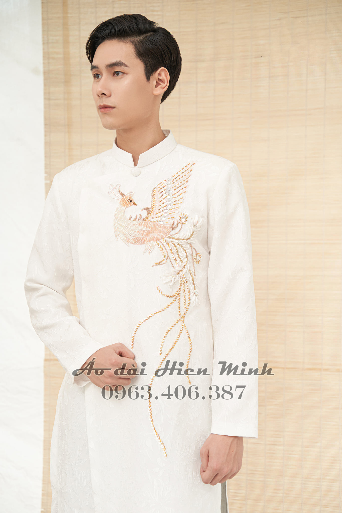 ao dai cuoi mau trang danh cho chu re