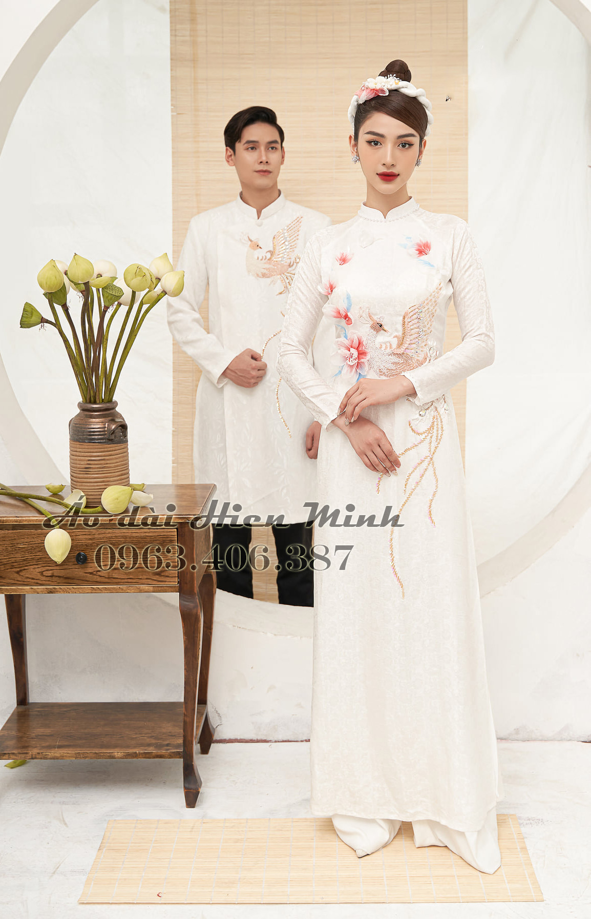 ao dai cuoi cap danh cho co dau chu re