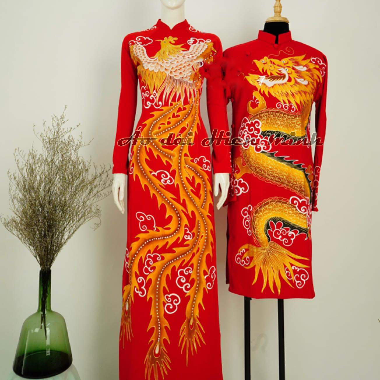 ao dai cuoi mau do