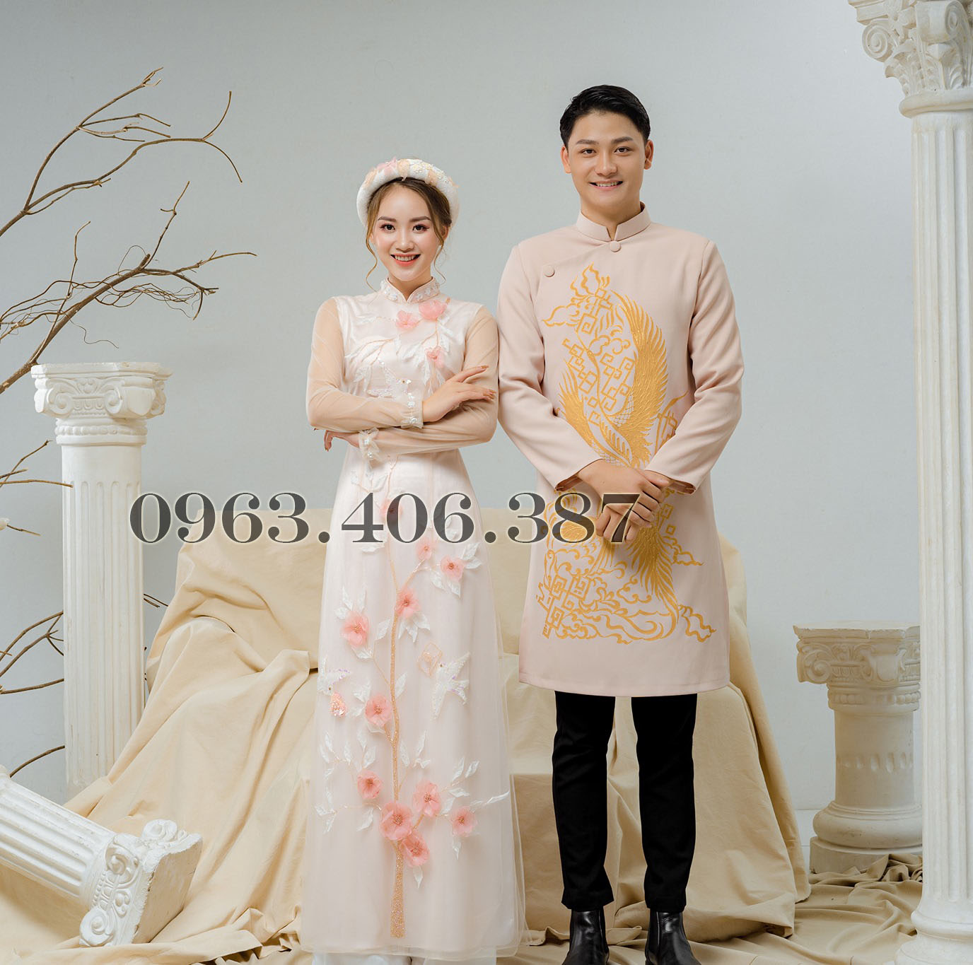 ao dai cuoi nam nu 