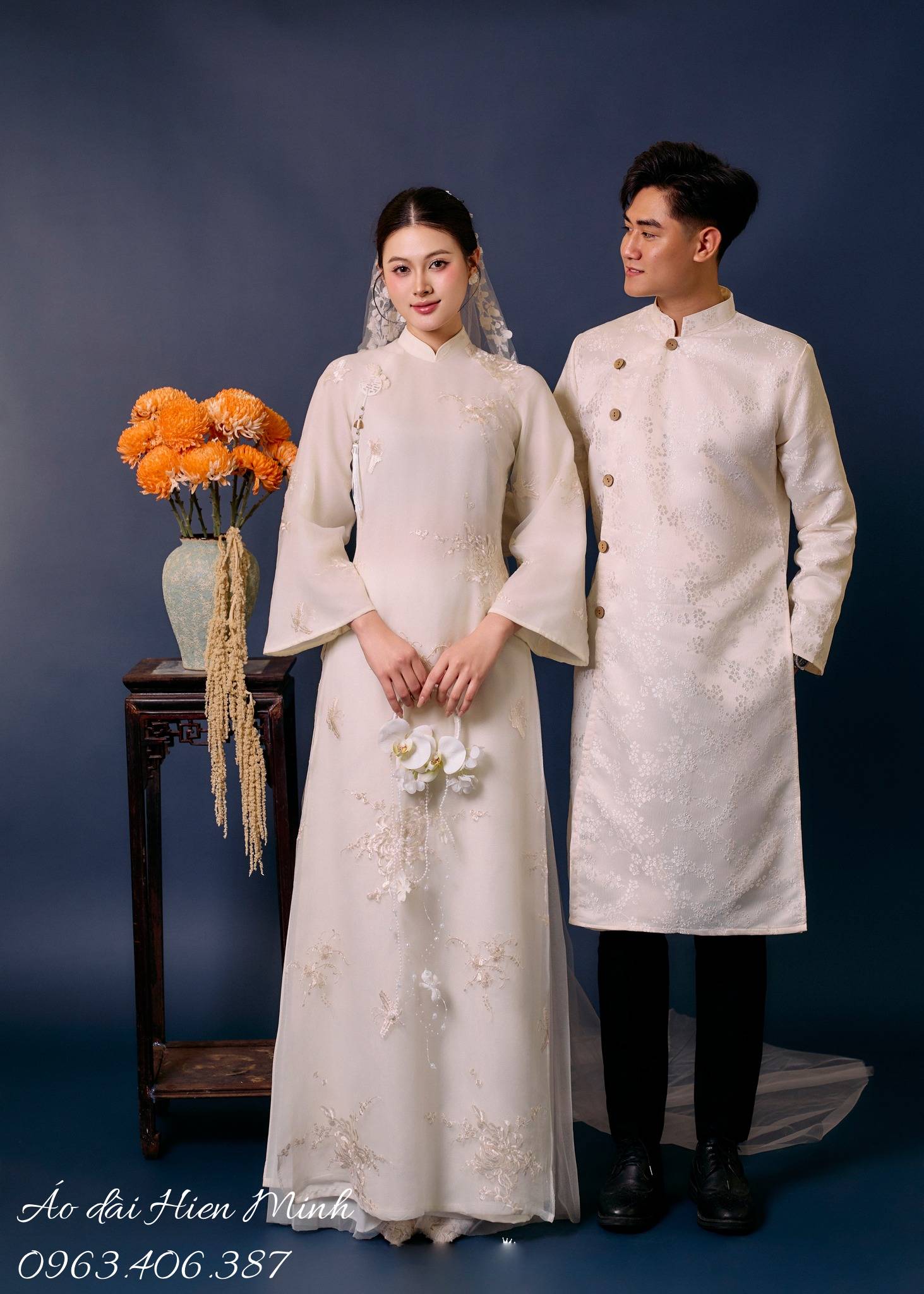 BST &Aacute;o D&agrave;i Cưới Đ&ocirc;i D&aacute;ng Su&ocirc;ng Cho C&ocirc; D&acirc;u Ch&uacute; Rể Đẹp Nhất