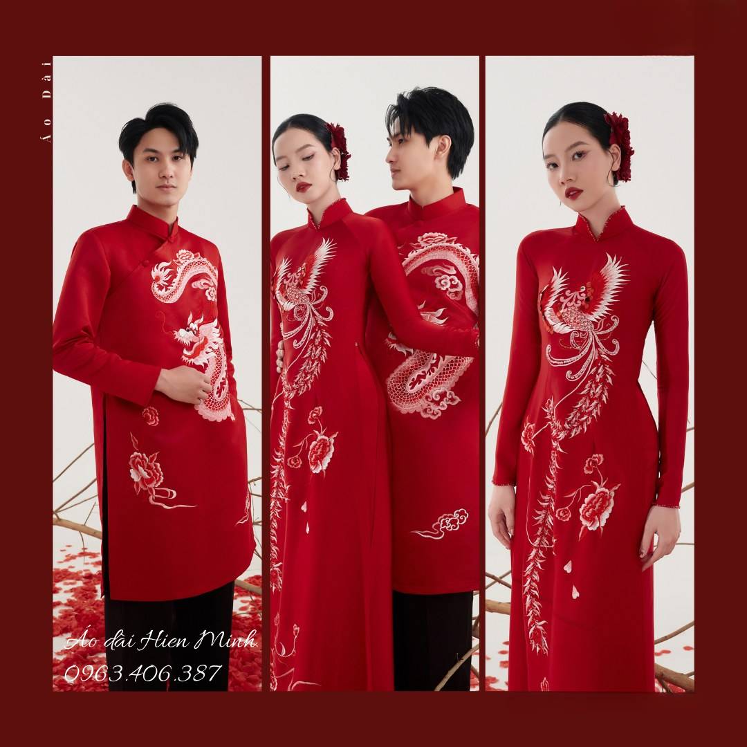 10 ++ Mẫu áo dài cưới Long Phụng đẹp nhất dành cho cô dâu chú rể hiện nay