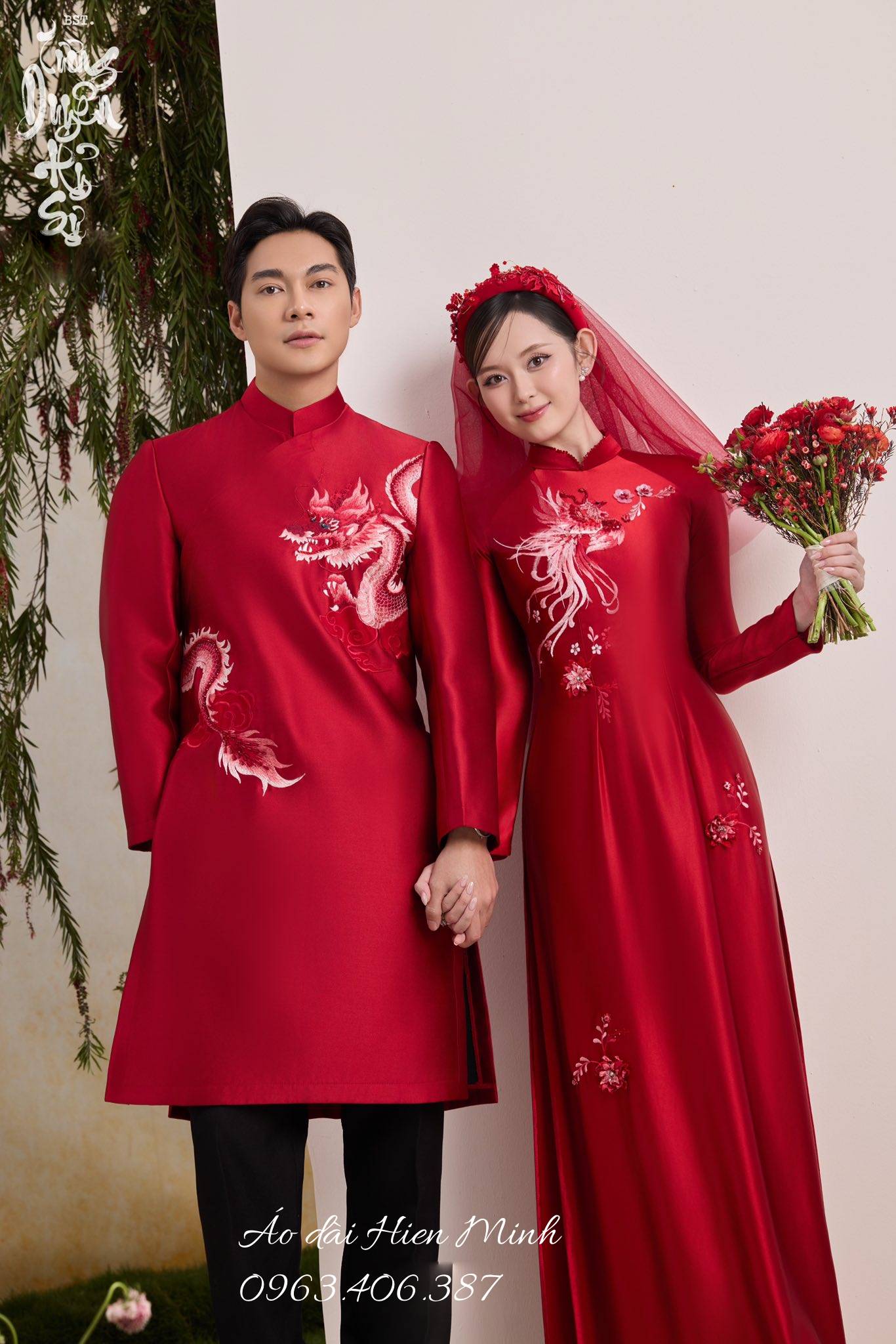 10 ++ Mẫu áo dài cưới Long Phụng đẹp nhất dành cho cô dâu chú rể hiện nay