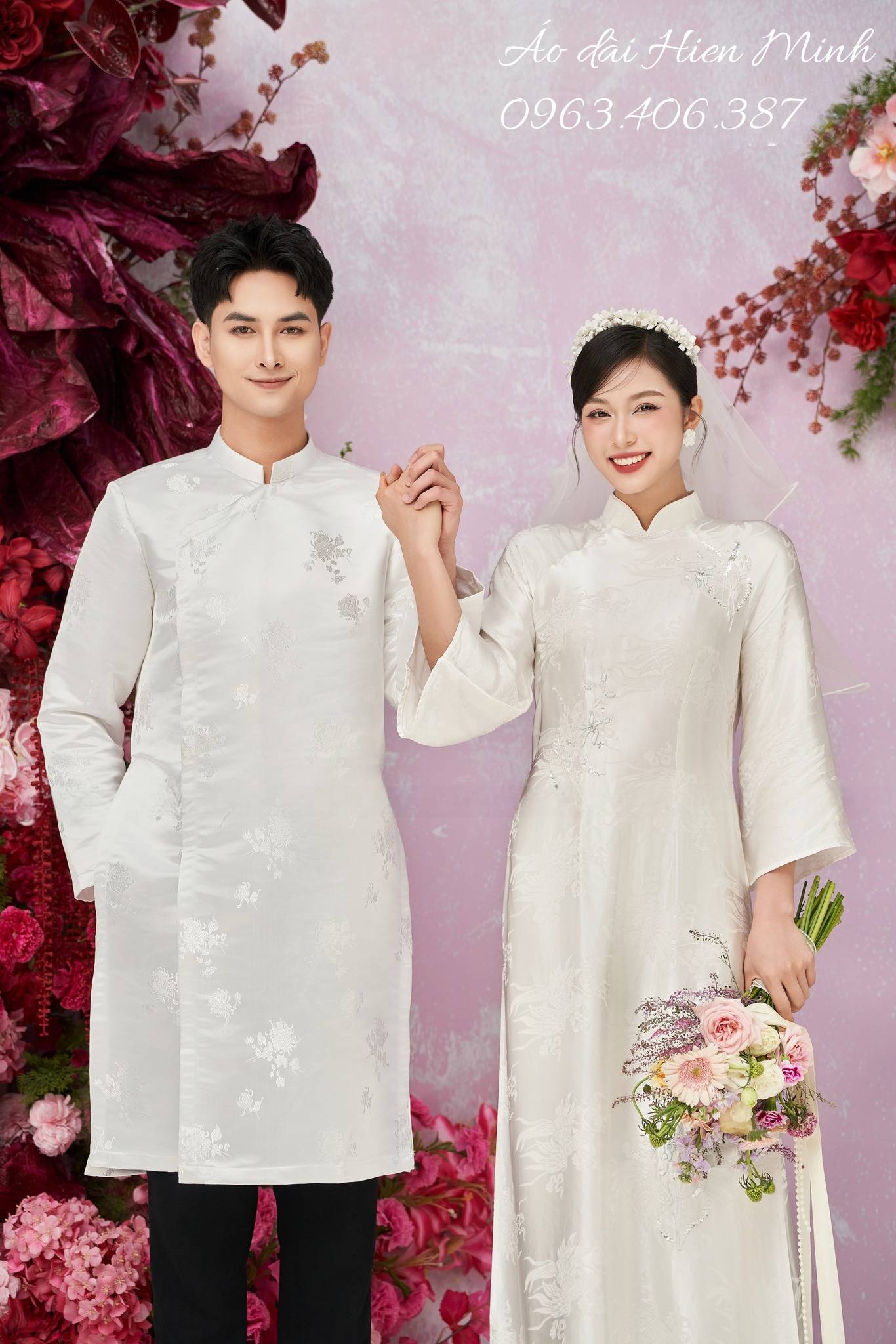 BST &Aacute;o D&agrave;i Cưới Đ&ocirc;i D&aacute;ng Su&ocirc;ng Cho C&ocirc; D&acirc;u Ch&uacute; Rể Đẹp Nhất