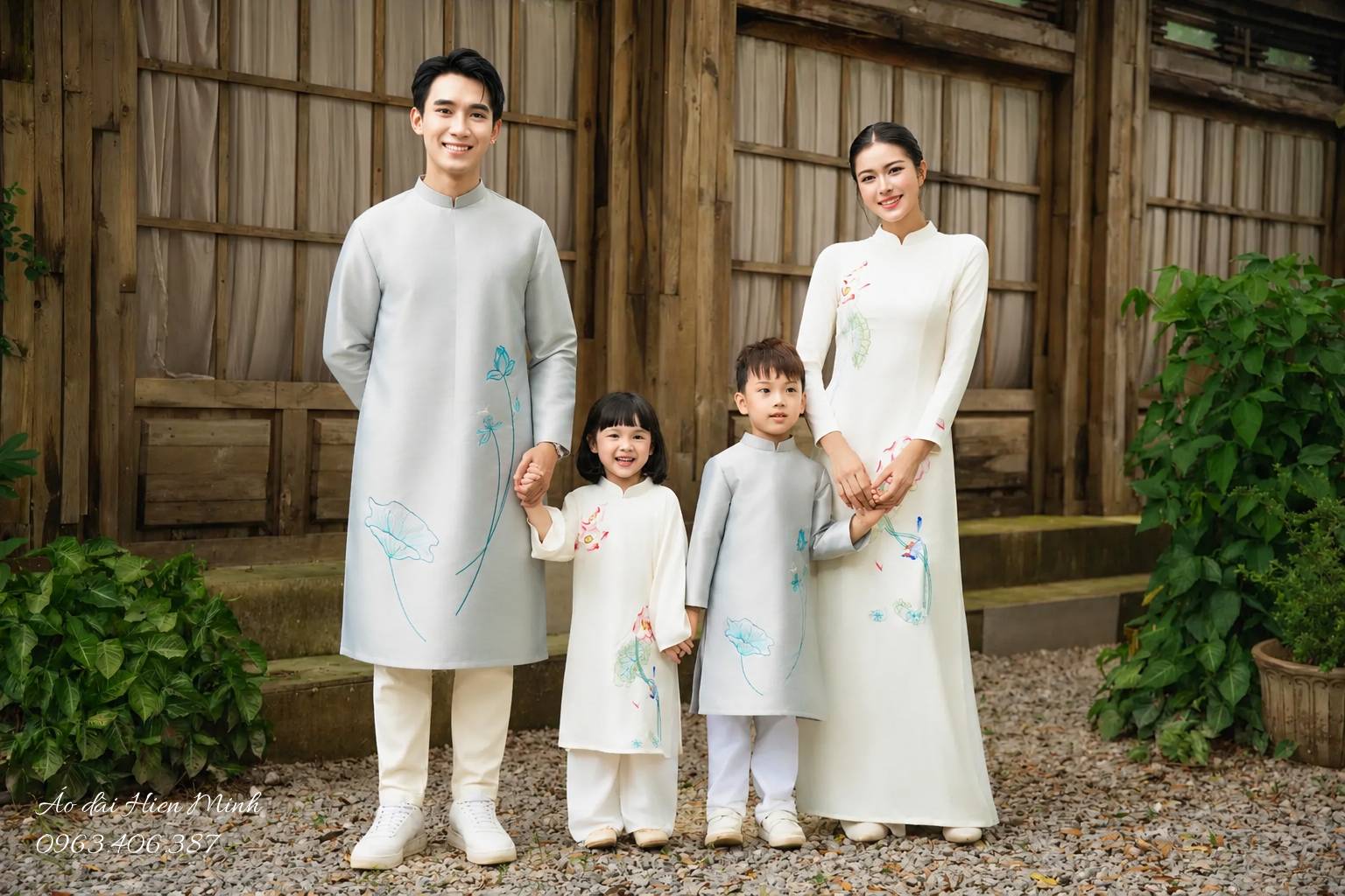 Gợi Ý 10+ Set Áo Dài Gia Đình Cho Bé Và Bố Mẹ Diện Đi Chúc Tết, Chụp Ảnh Xuân