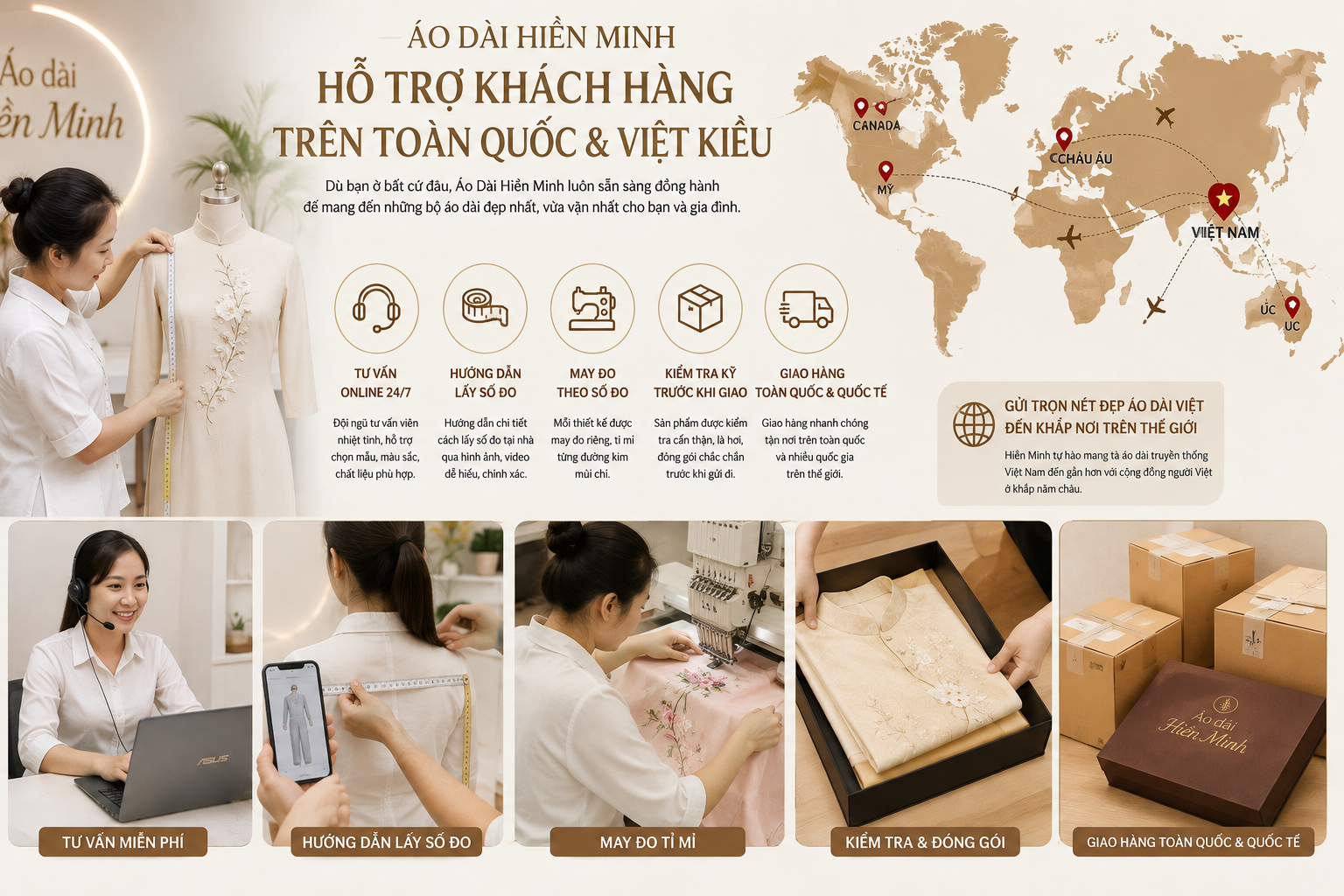 Địa Chỉ May Áo Dài Gia Đình Đẹp Được Nhiều Khách Hàng Tin Chọn
