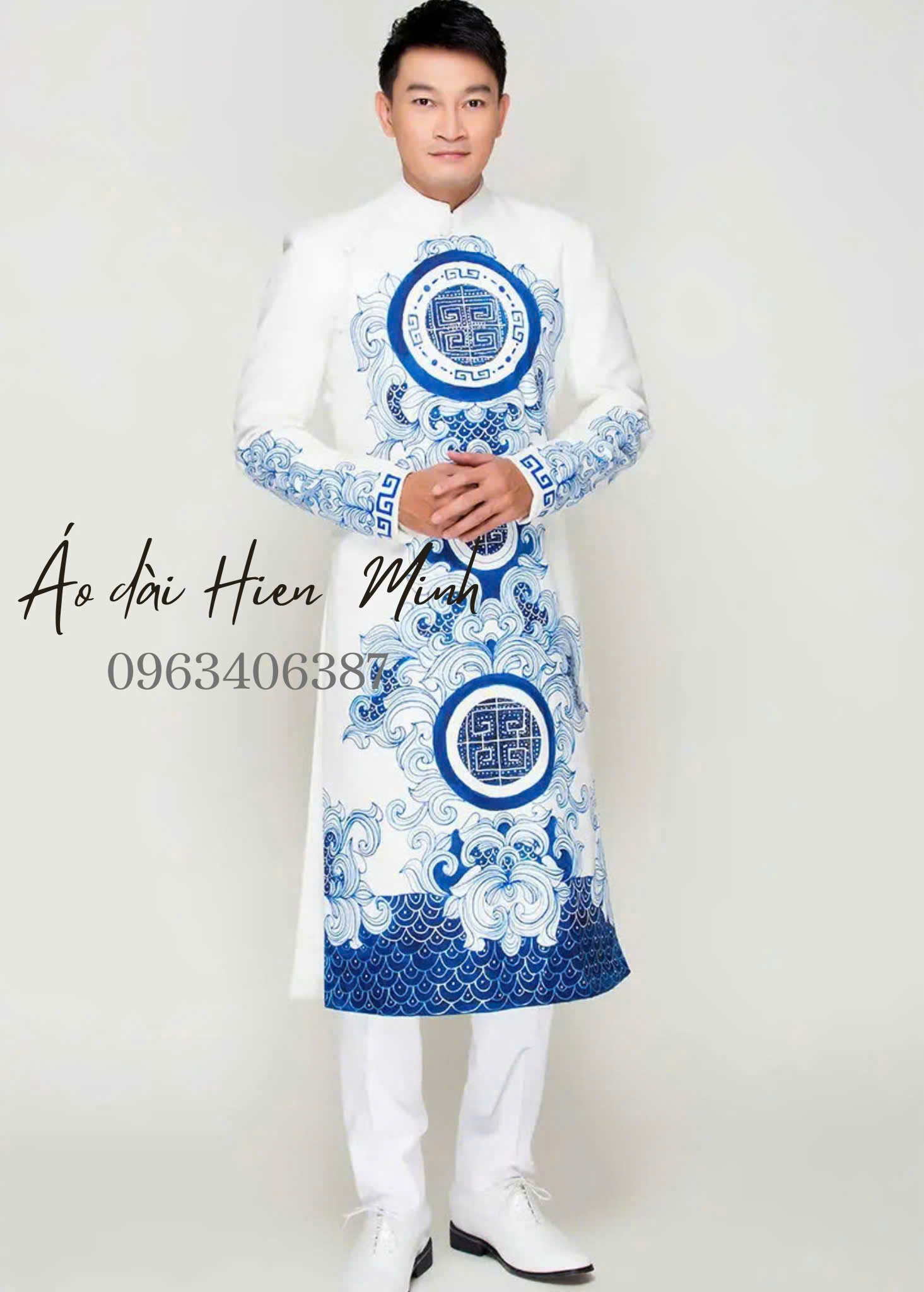 TOP Những mẫu &aacute;o d&agrave;i nam m&agrave;u trắng thanh lịch sang trọng nhất