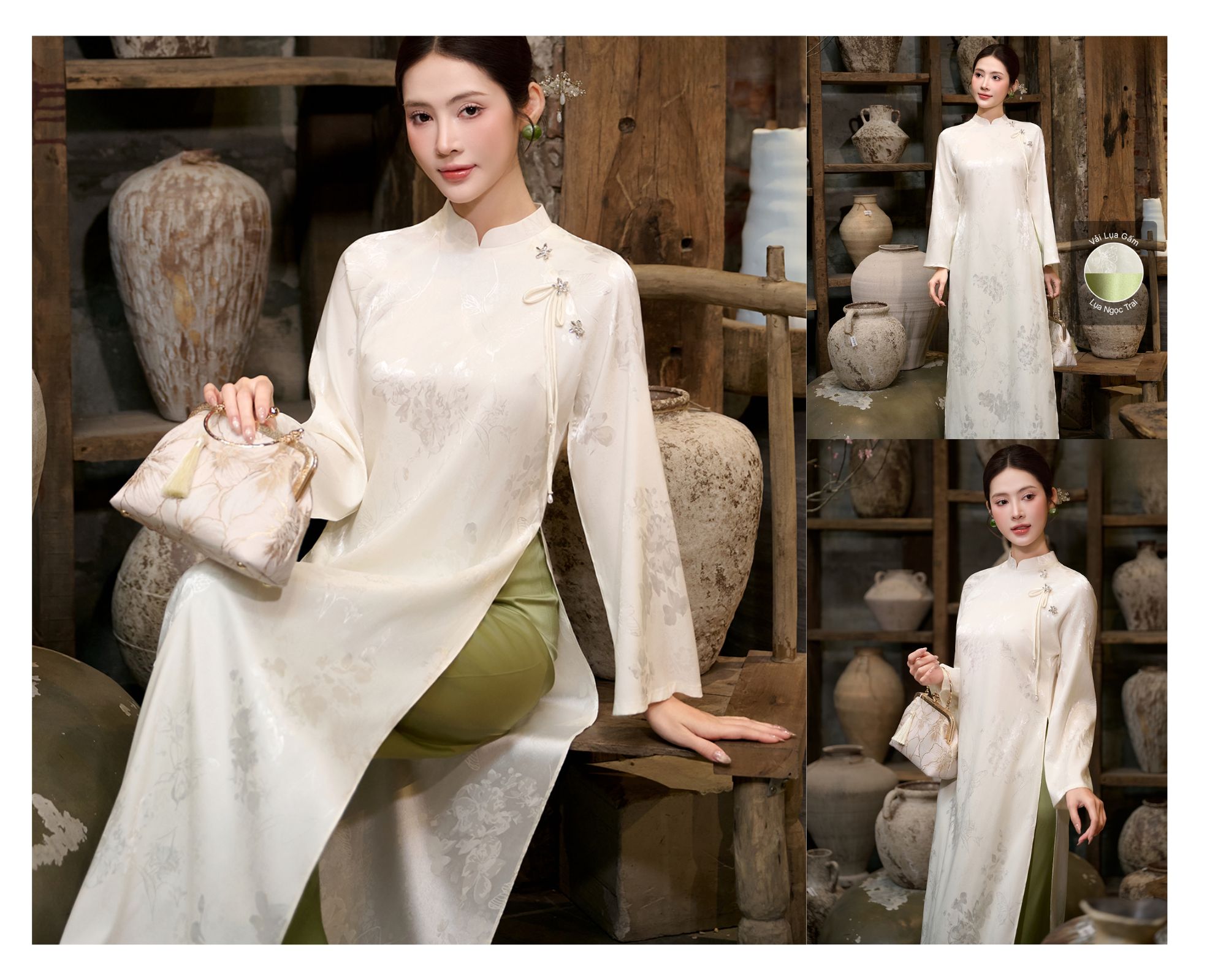 BST Mẫu &aacute;o d&agrave;i đồng phục nữ đẹp nhẹ nh&agrave;ng, thanh lịch mới nhất hiện nay