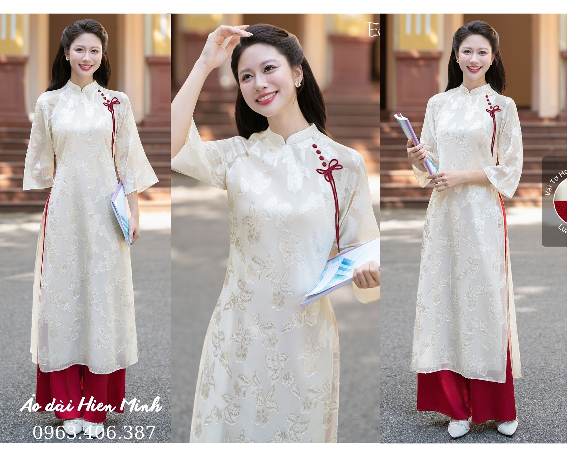 BST Mẫu &aacute;o d&agrave;i đồng phục nữ đẹp nhẹ nh&agrave;ng, thanh lịch mới nhất hiện nay