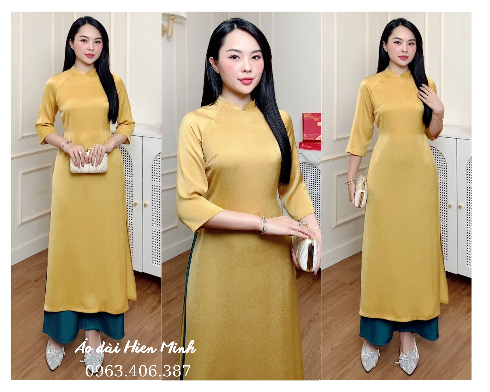 BST Mẫu &aacute;o d&agrave;i đồng phục nữ đẹp nhẹ nh&agrave;ng, thanh lịch mới nhất hiện nay