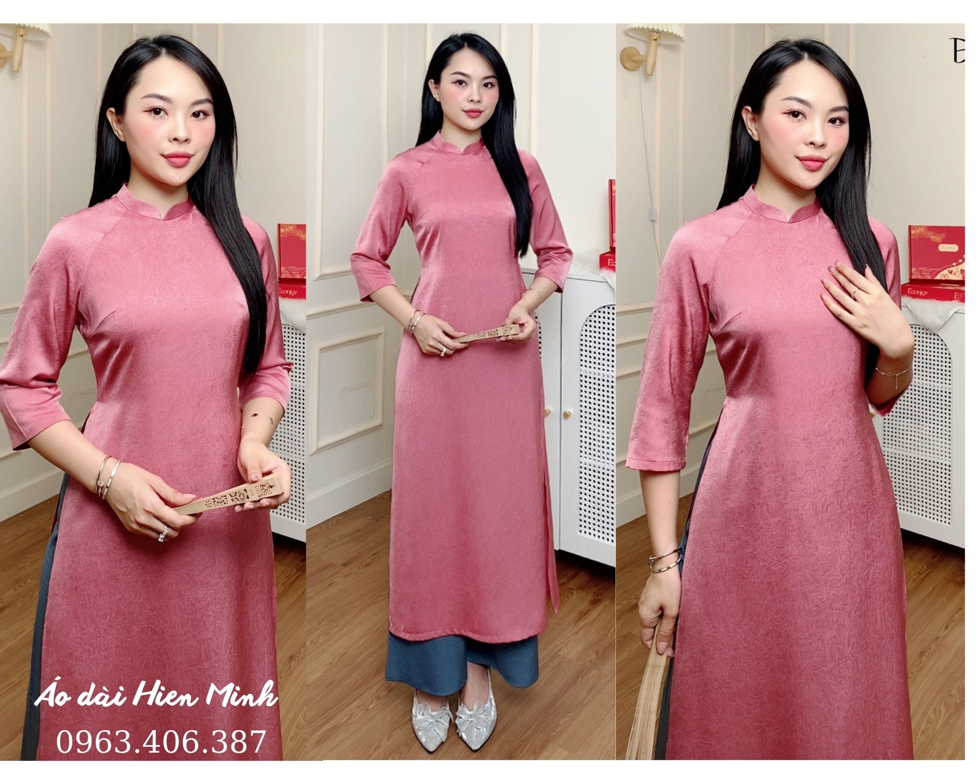 BST Mẫu &aacute;o d&agrave;i đồng phục nữ đẹp nhẹ nh&agrave;ng, thanh lịch mới nhất hiện nay