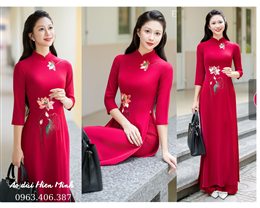 BST Mẫu áo dài đồng phục nữ đẹp nhẹ nhàng, thanh lịch mới nhất hiện nay