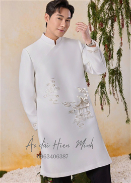 TOP Những mẫu áo dài nam màu trắng thanh lịch sang trọng nhất