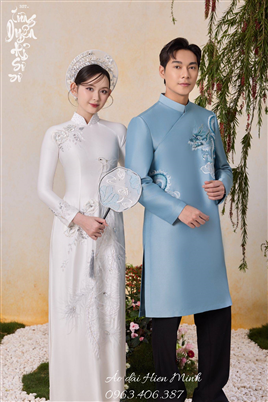 Áo dài cưới đôi Long Phụng sang trọng
