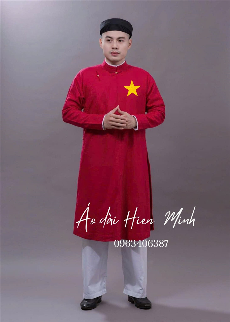 Áo dài nam truyền thống - áo dài ngũ thân nam sao