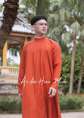 Áo dài nam truyền thống kèm khăn xếp